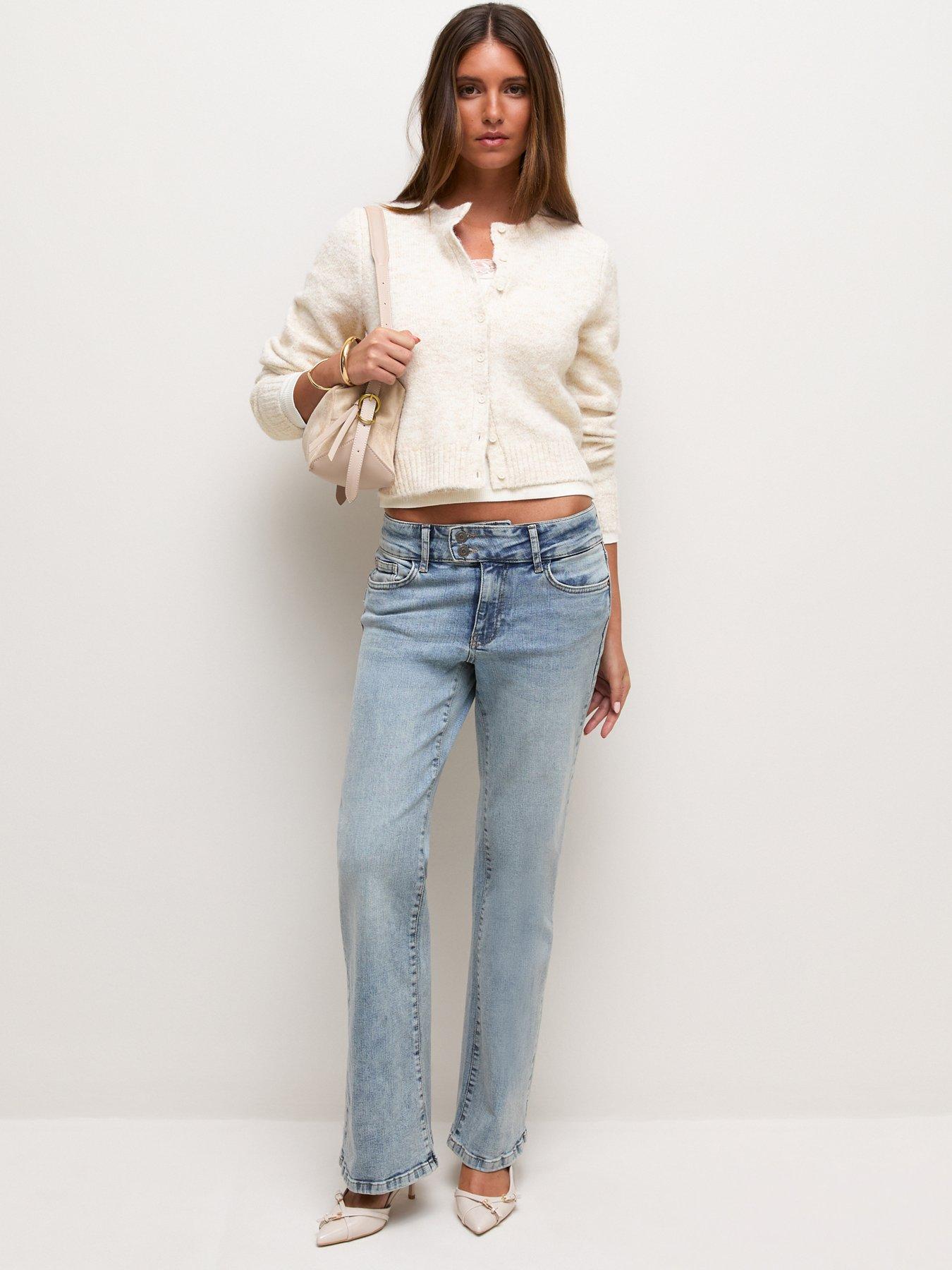 Image 3 of 6 of New Look Womens Wool Blend Button Through Knitted Cardigan - White