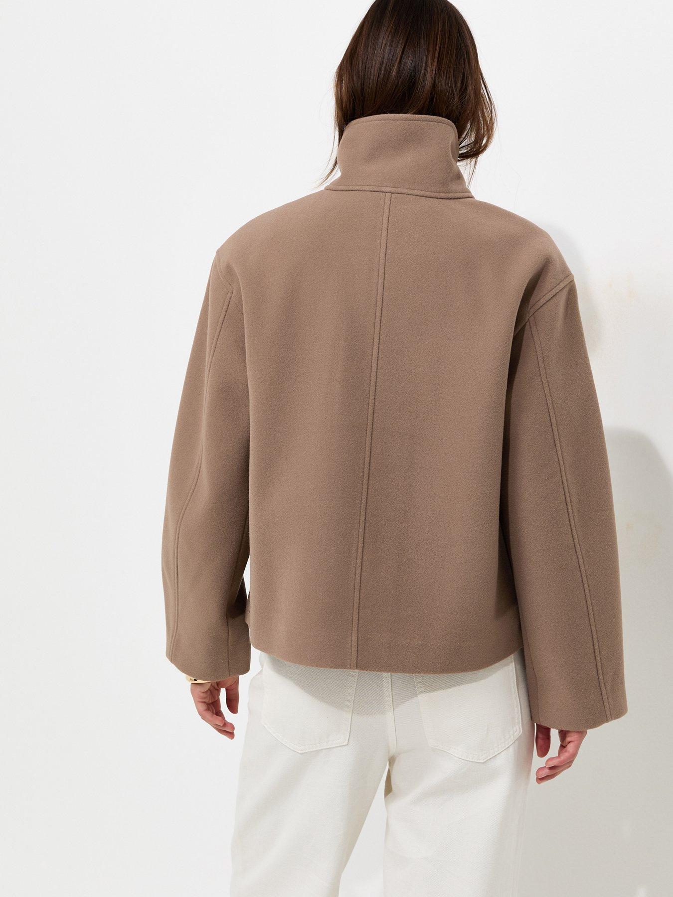 Image 2 of 6 of New Look Mink Woven Funnel Neck Jacket