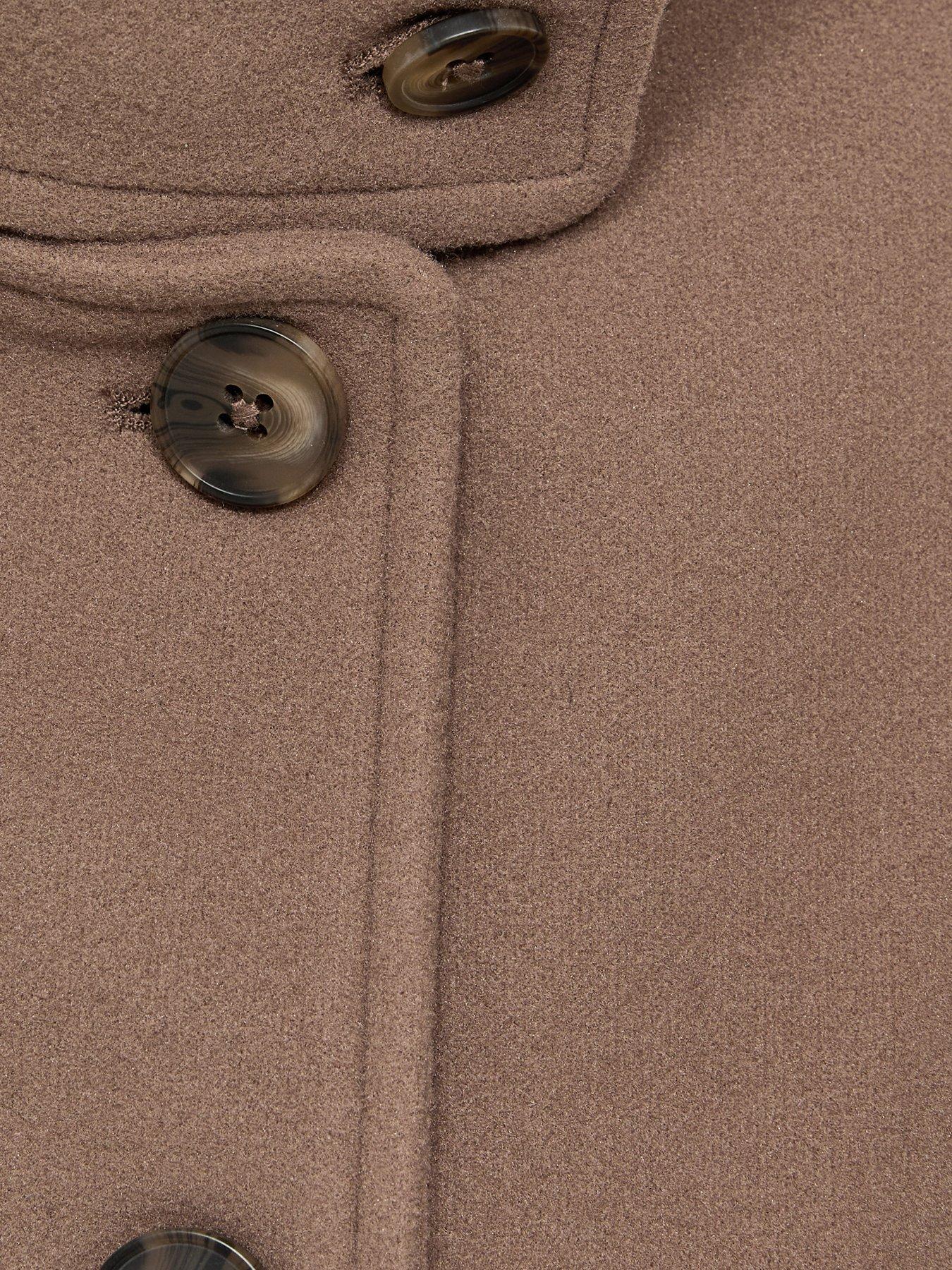 Image 6 of 6 of New Look Mink Woven Funnel Neck Jacket