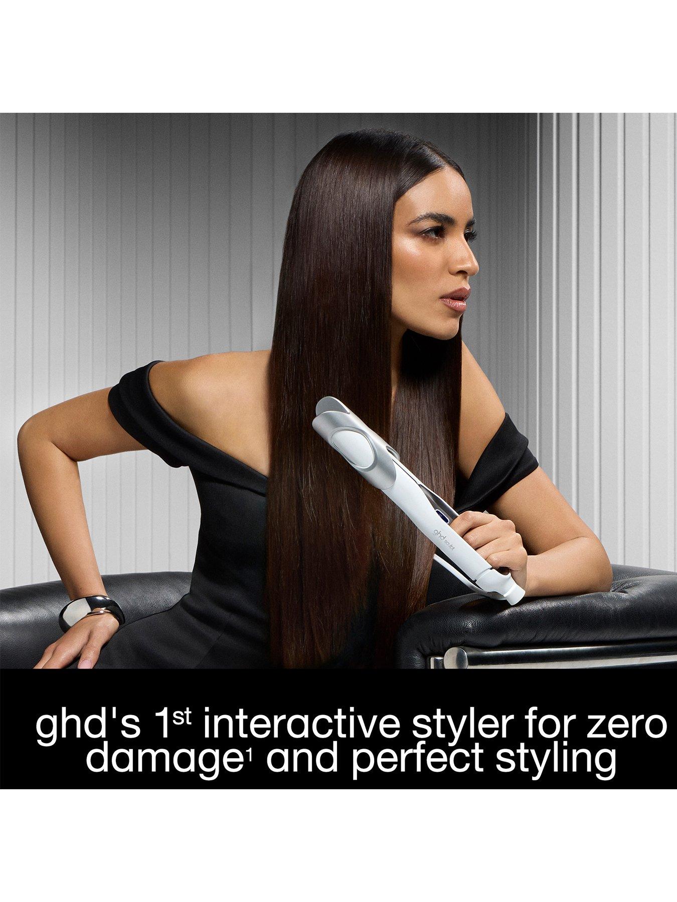 Image 4 of 7 of ghd Sculpt Interactive Hair Straightener - In White