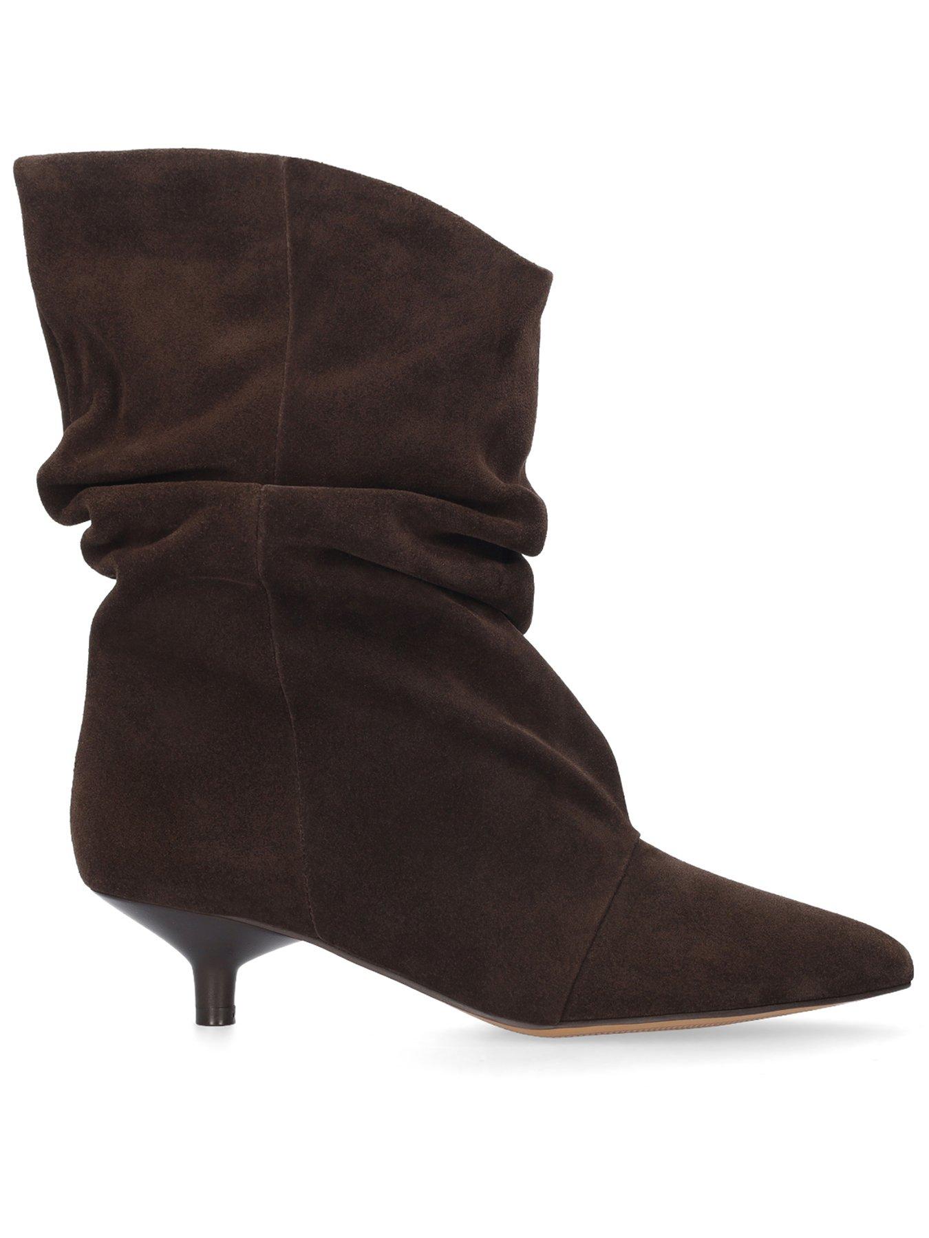 Image 1 of 4 of Bibi Lou Drape Booties - Brown