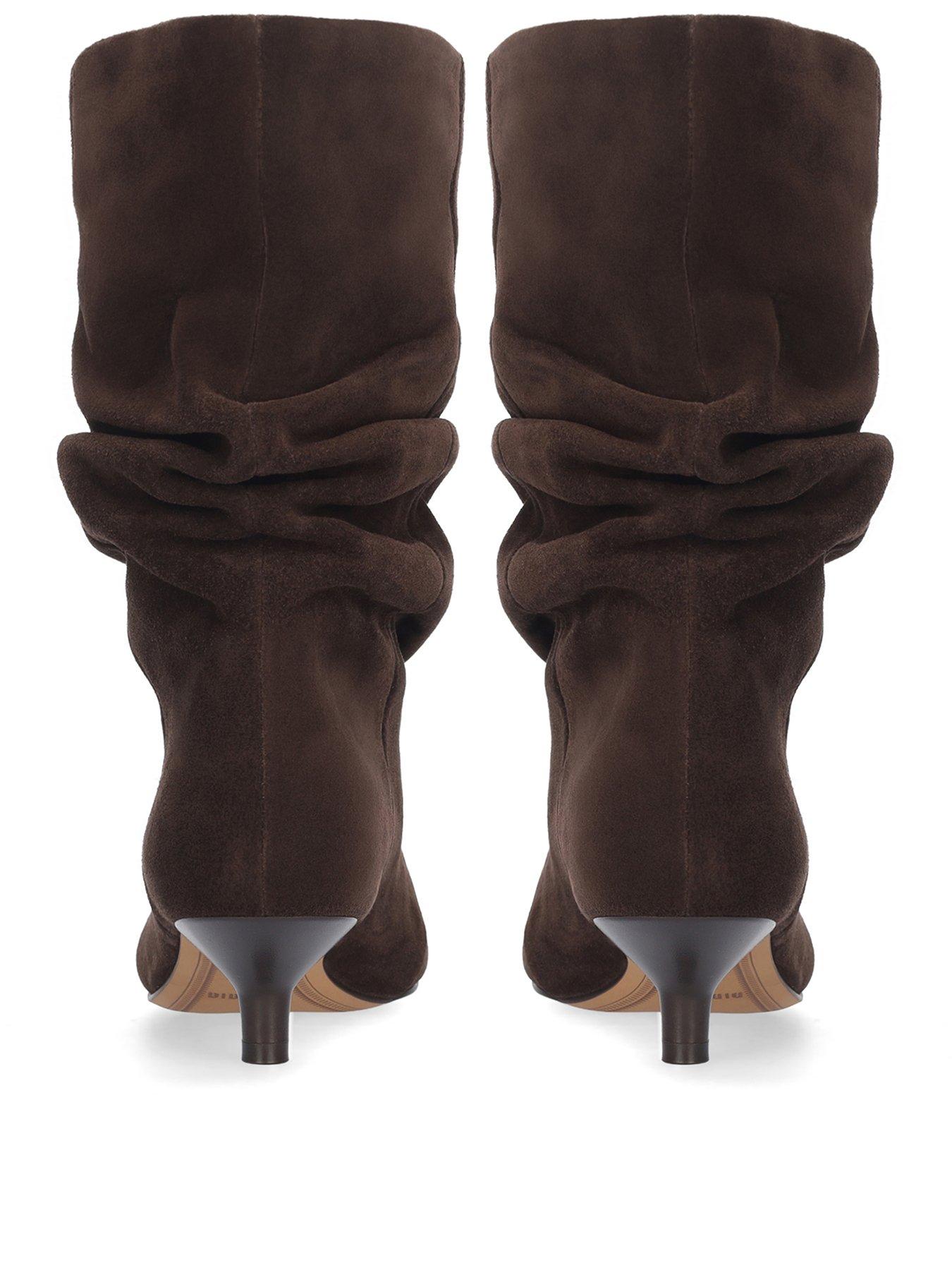 Image 3 of 4 of Bibi Lou Drape Booties - Brown