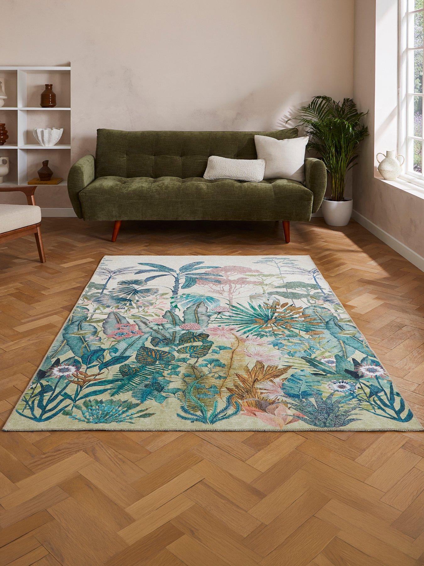 Image 1 of 7 of Harlequin Floreana Bleached Coral Rug