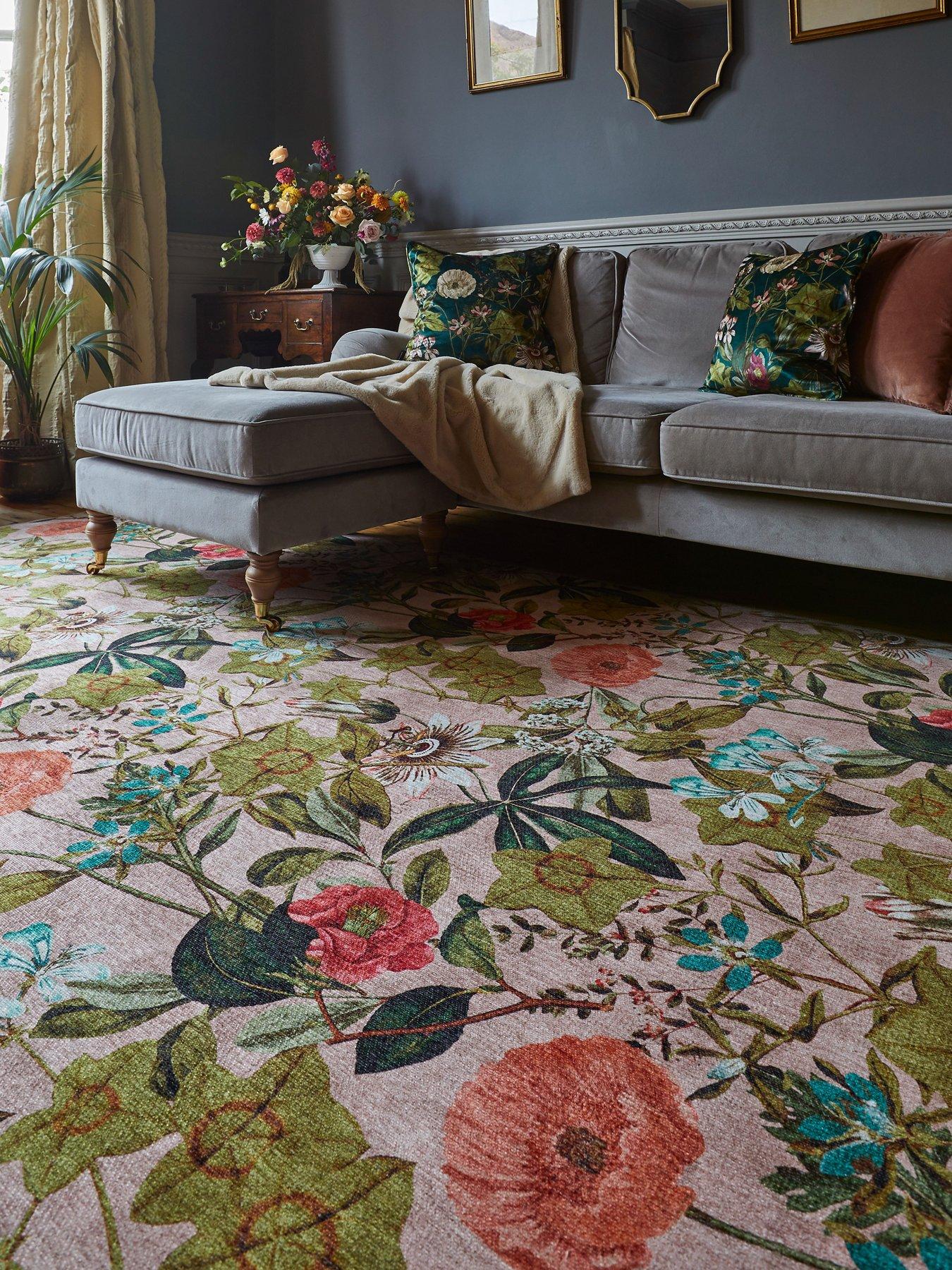 Clarke & Clarke Clarke & Clarke Passiflora Blush Washable - 076 x 150