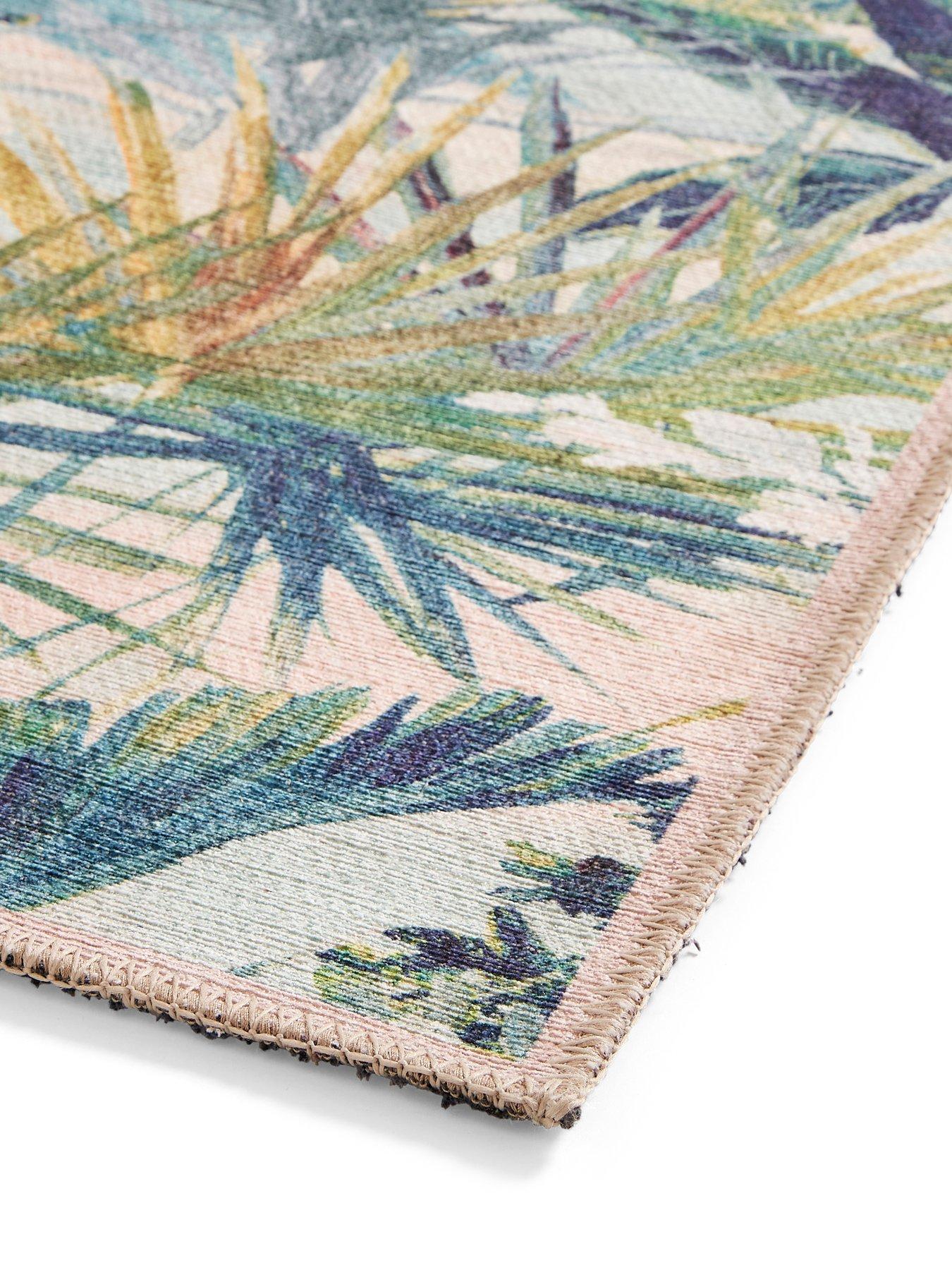 Image 4 of 5 of Clarke & Clarke Toucan Blush Washable Rug