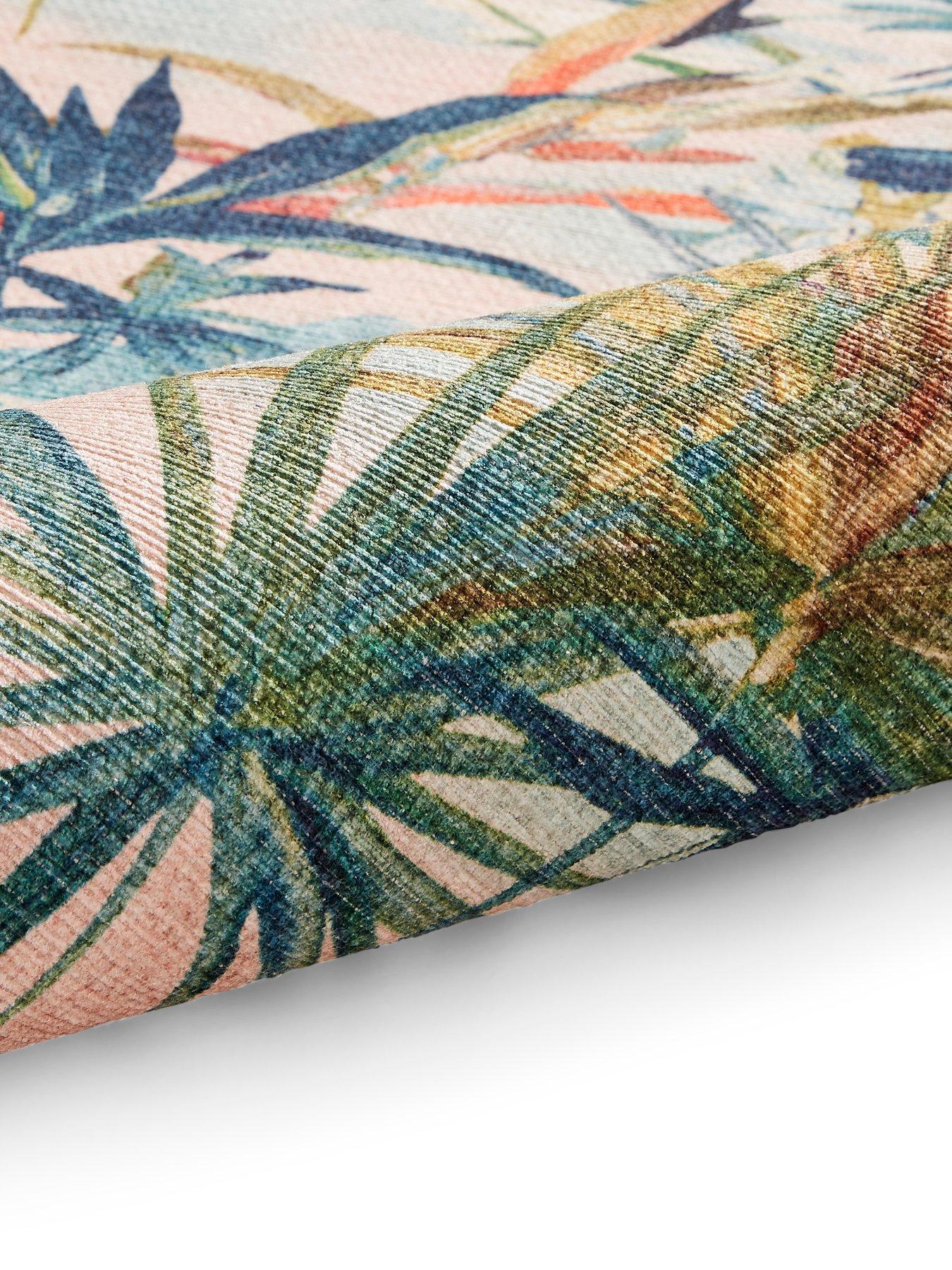 Image 5 of 5 of Clarke & Clarke Toucan Blush Washable Rug