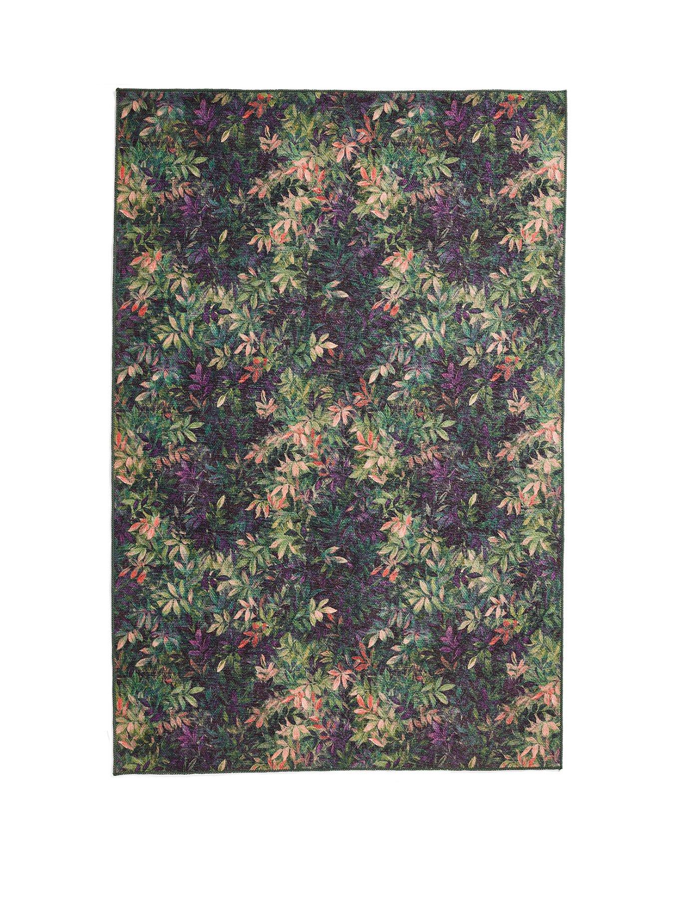 Image 2 of 5 of Clarke & Clarke Congo Mulberry Washable Rug
