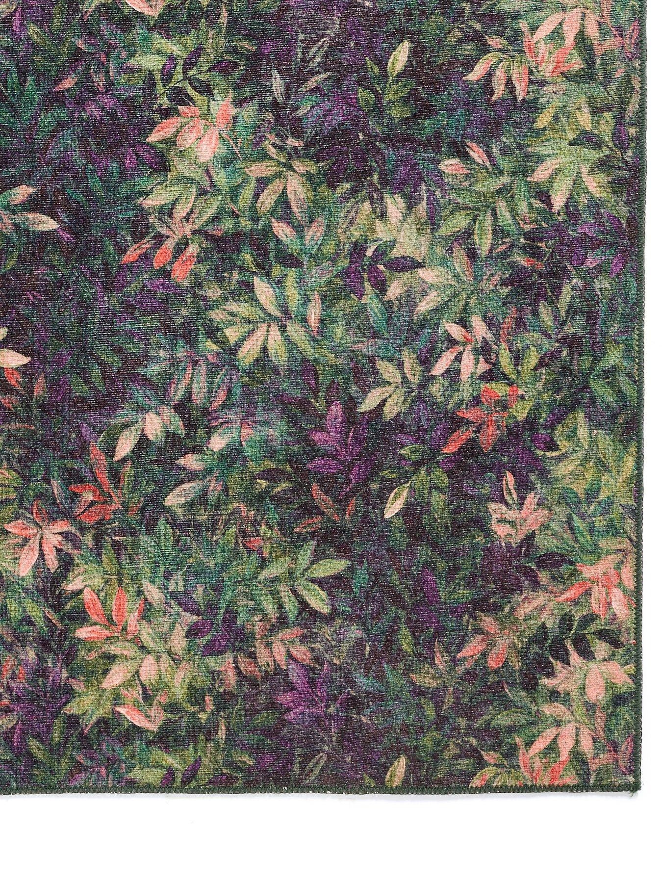 Image 3 of 5 of Clarke & Clarke Congo Mulberry Washable Rug