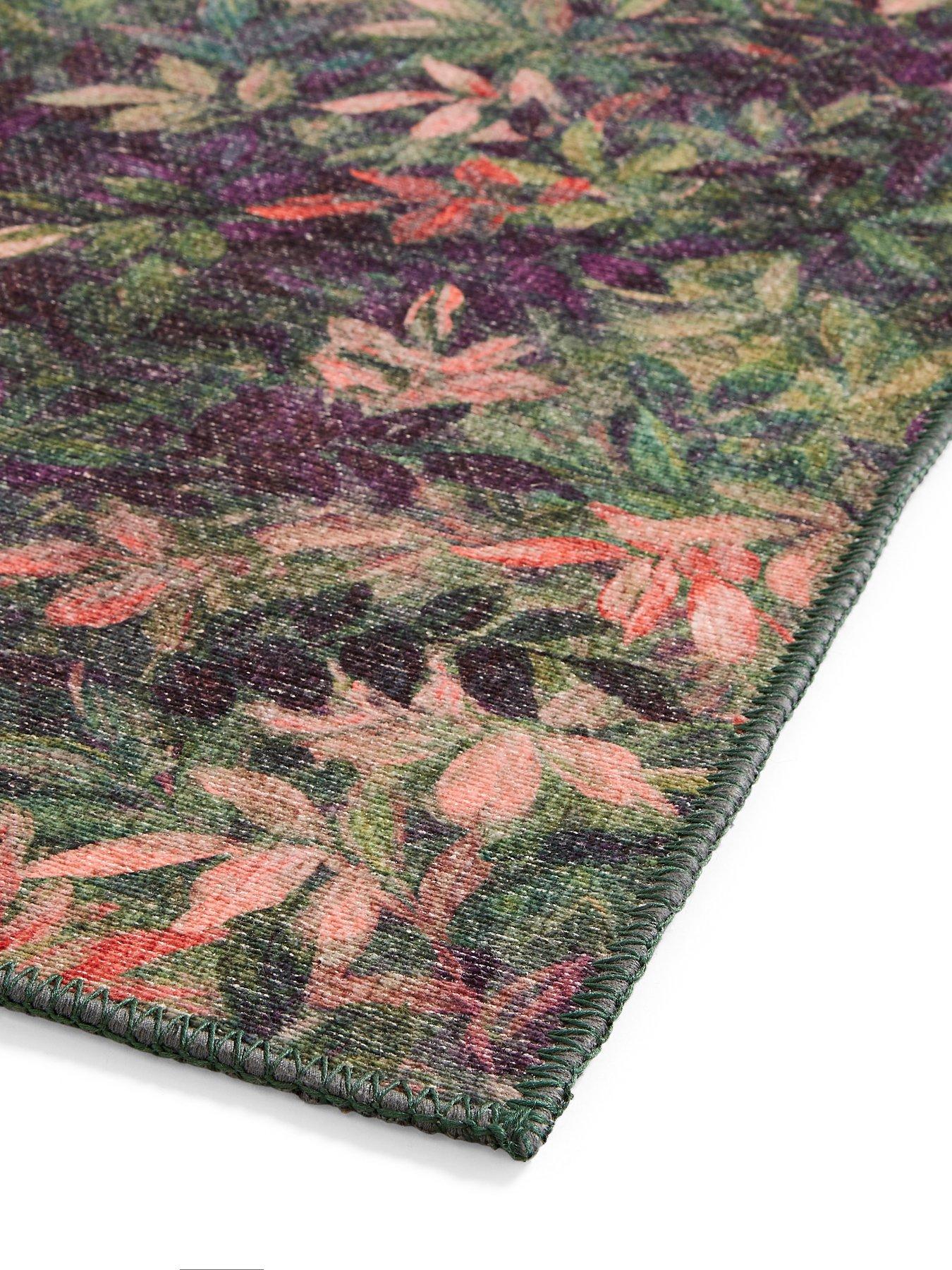 Image 4 of 5 of Clarke & Clarke Congo Mulberry Washable Rug