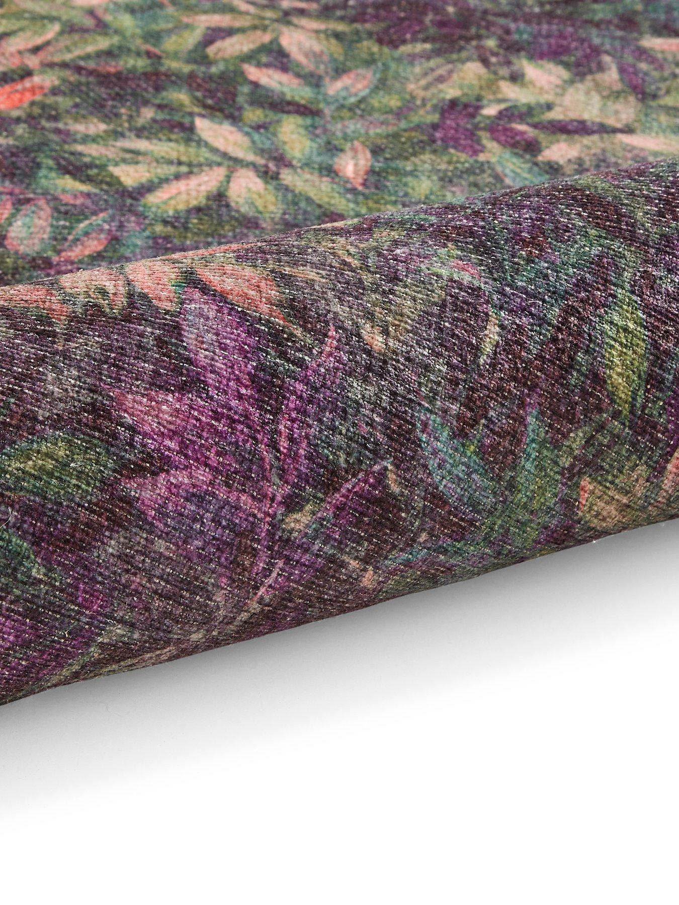 Image 5 of 5 of Clarke & Clarke Congo Mulberry Washable Rug
