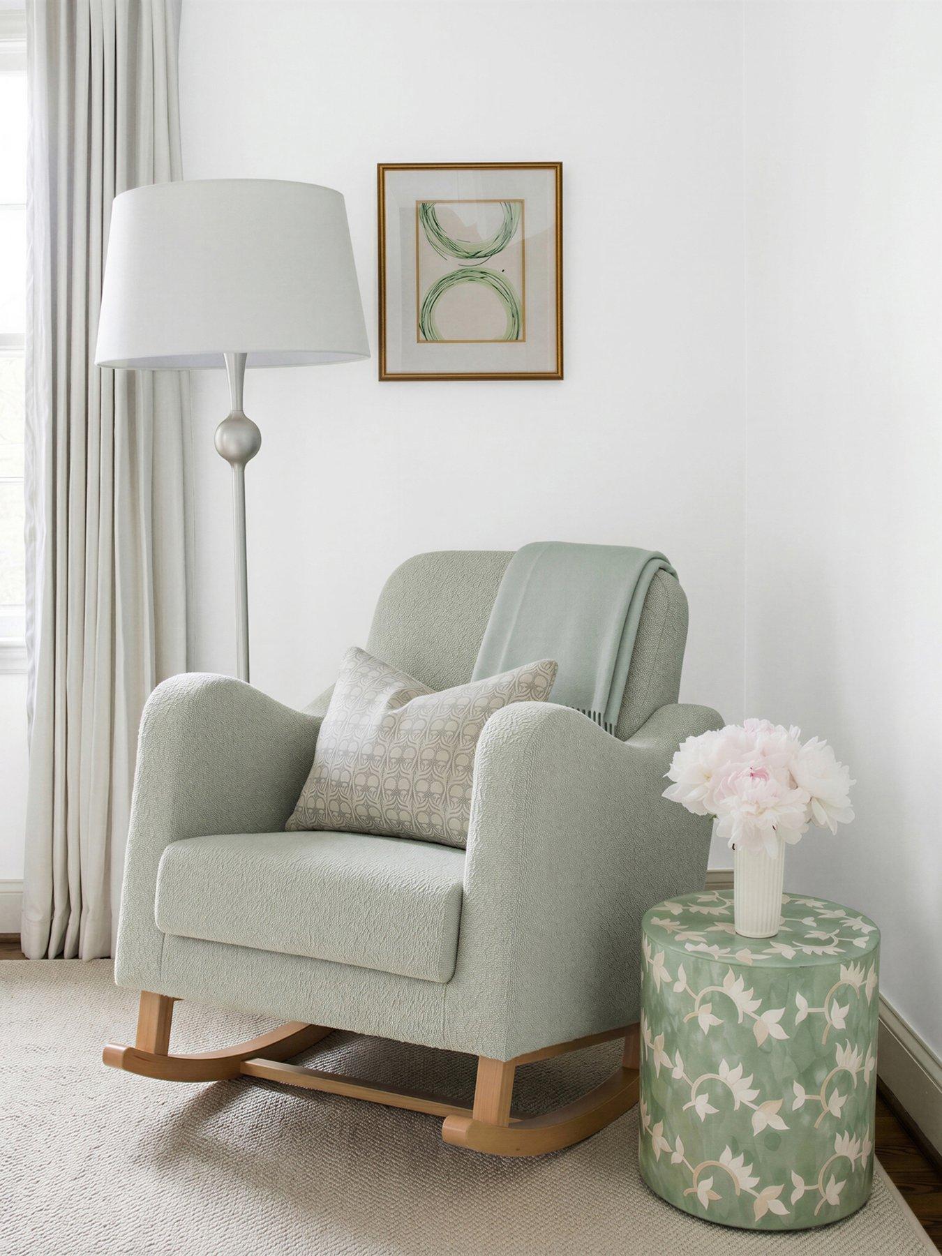Image 1 of 5 of SOOTHER NURSING CHAIR SAGE BOUCLE