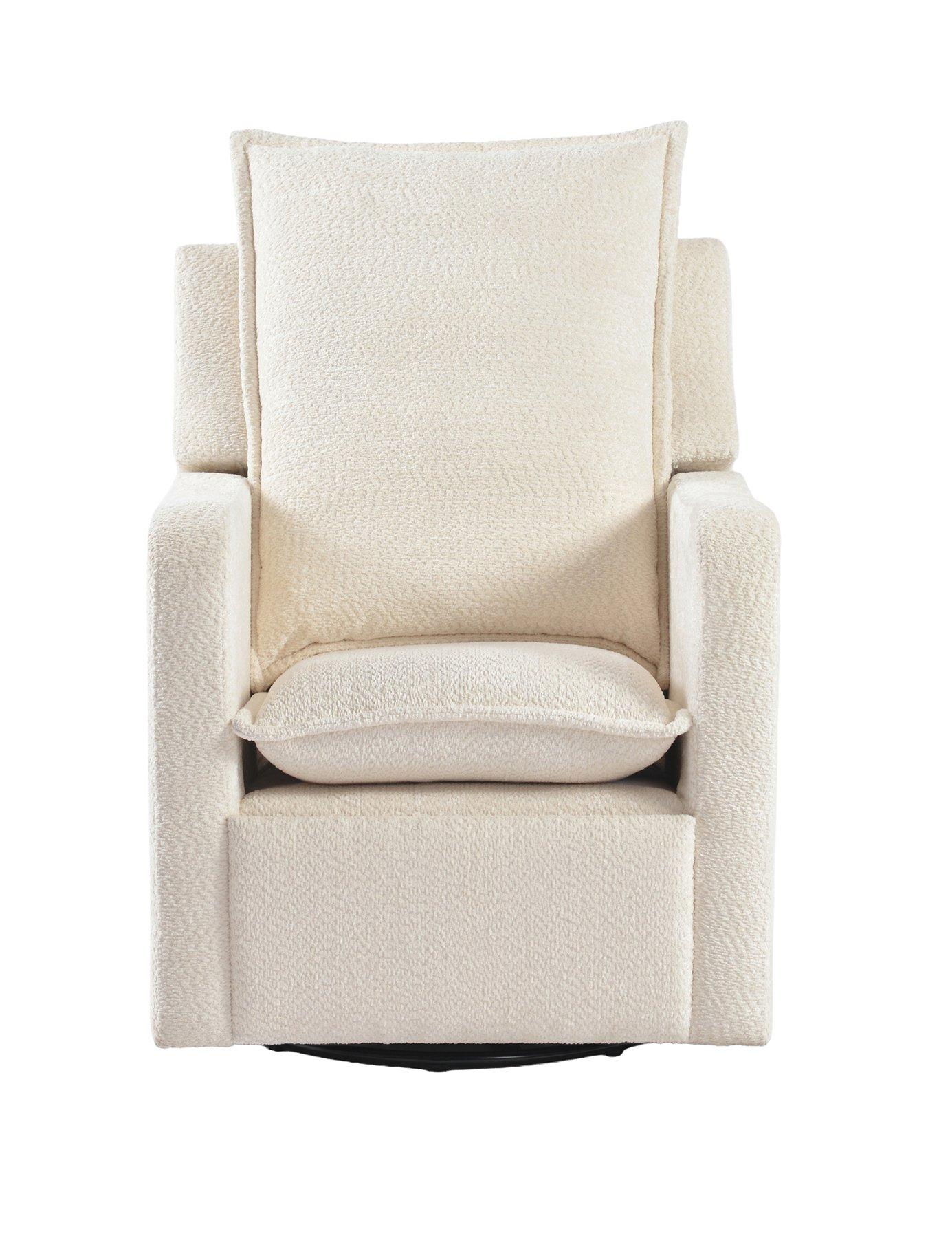 Image 2 of 7 of Bebe & Beyond Nestler Nursing Chair Off White Boucle
