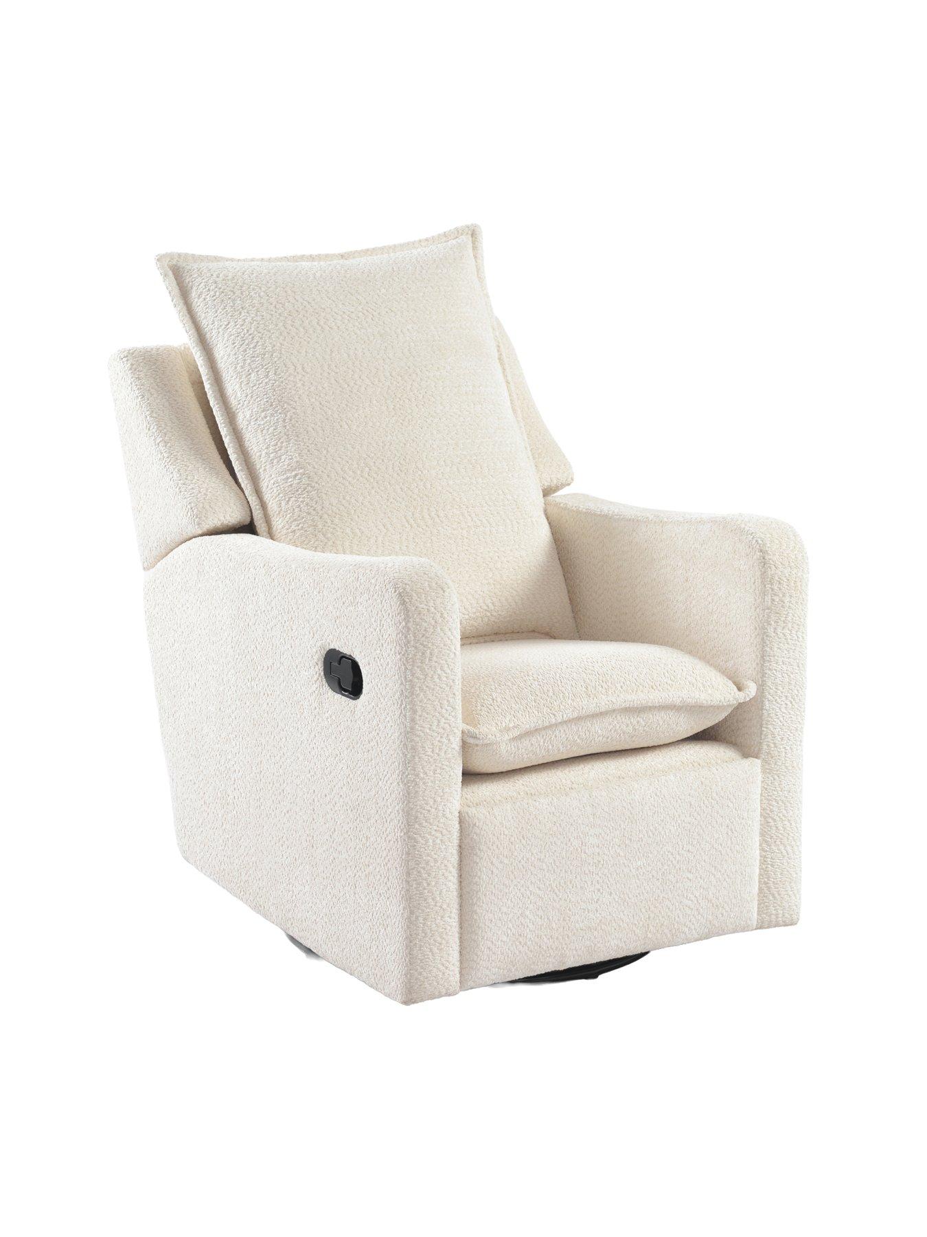 Image 3 of 7 of Bebe & Beyond Nestler Nursing Chair Off White Boucle