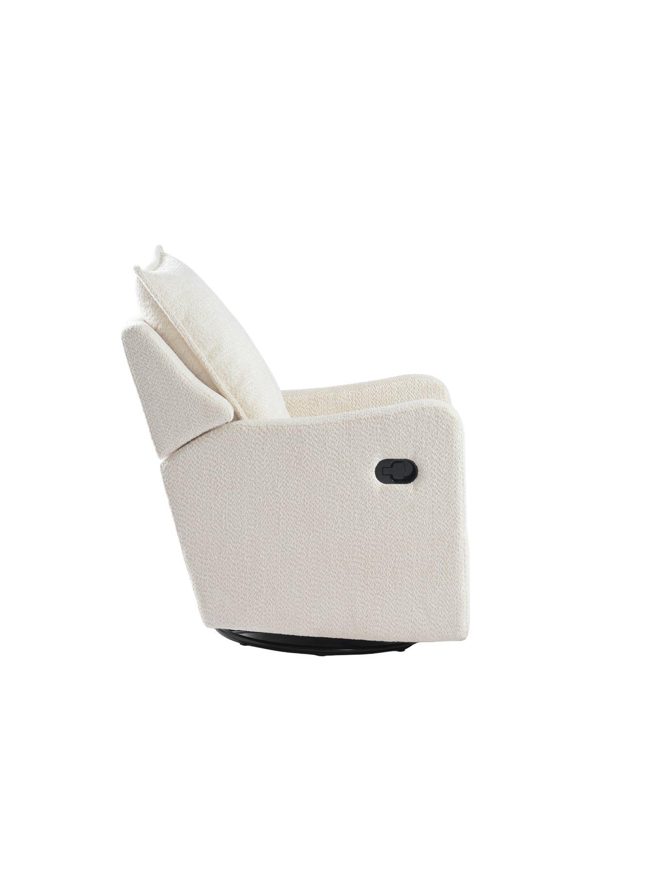 Image 4 of 7 of Bebe & Beyond Nestler Nursing Chair Off White Boucle