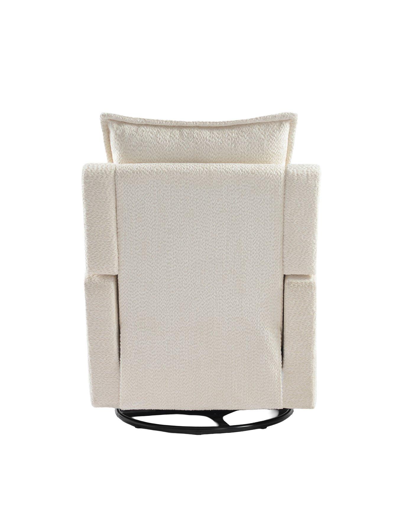 Image 5 of 7 of Bebe & Beyond Nestler Nursing Chair Off White Boucle