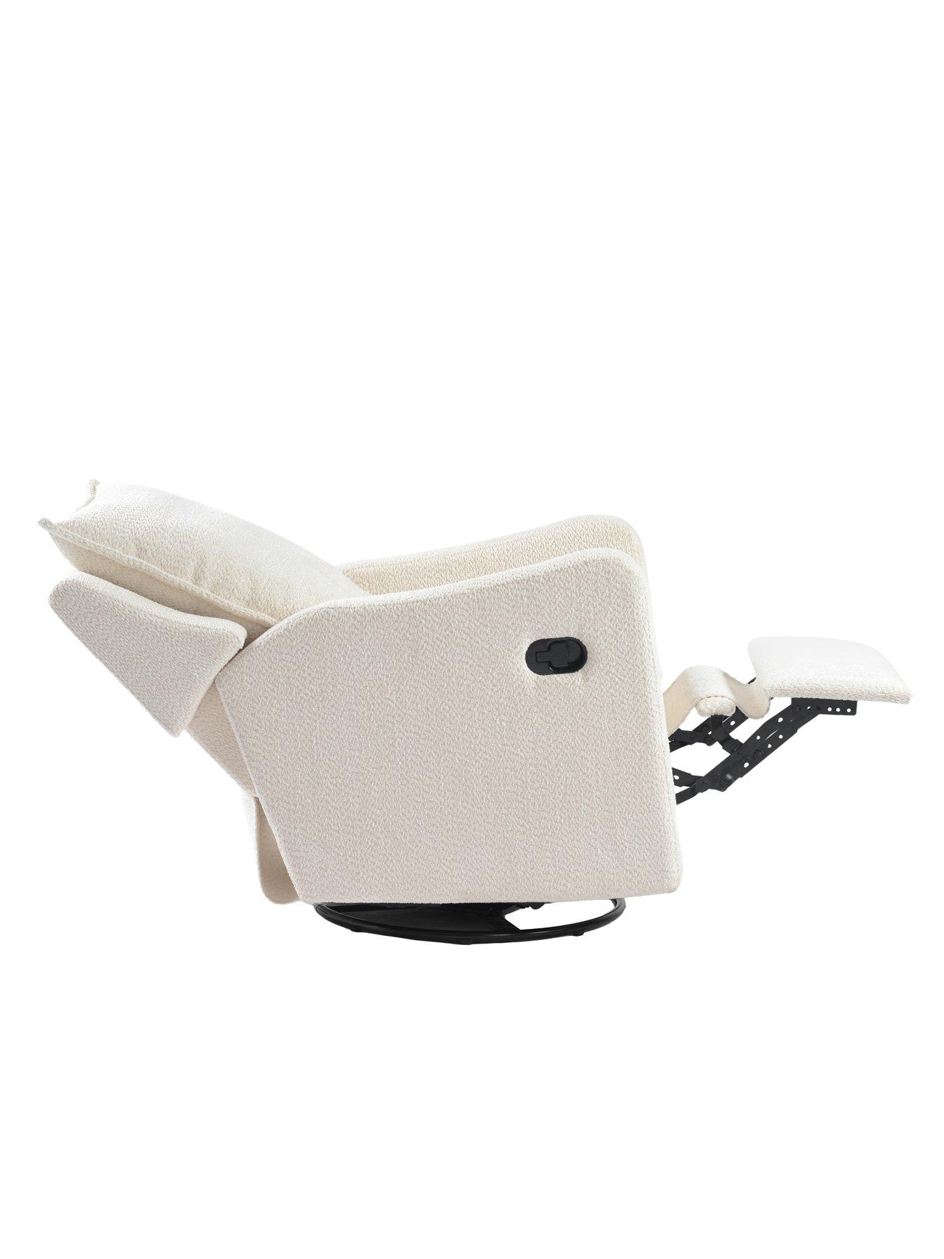 Image 7 of 7 of Bebe & Beyond Nestler Nursing Chair Off White Boucle