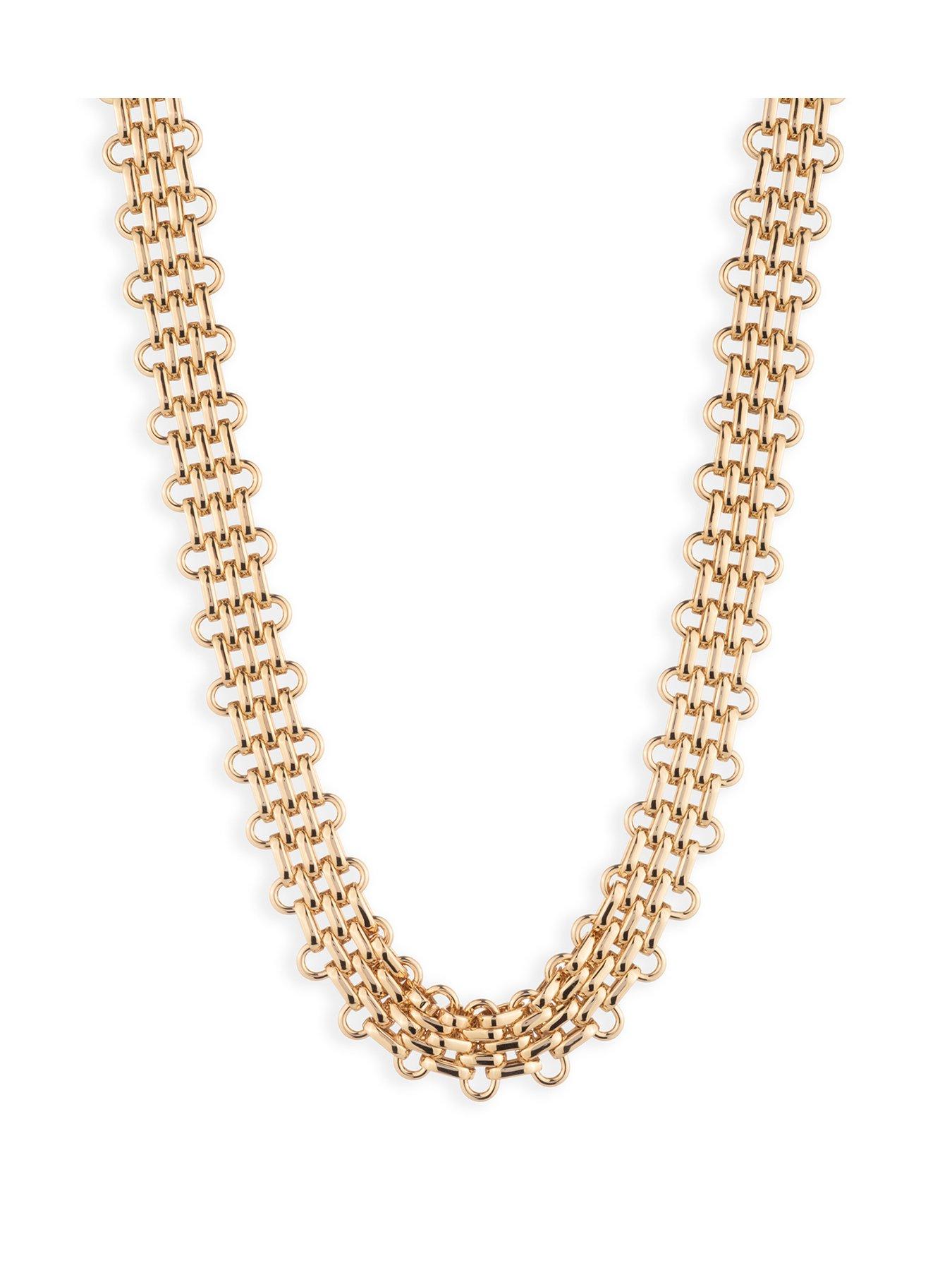 Lauren by Ralph Lauren Lauren Ralph Lauren Gold Tone Multi Link Collar Necklace