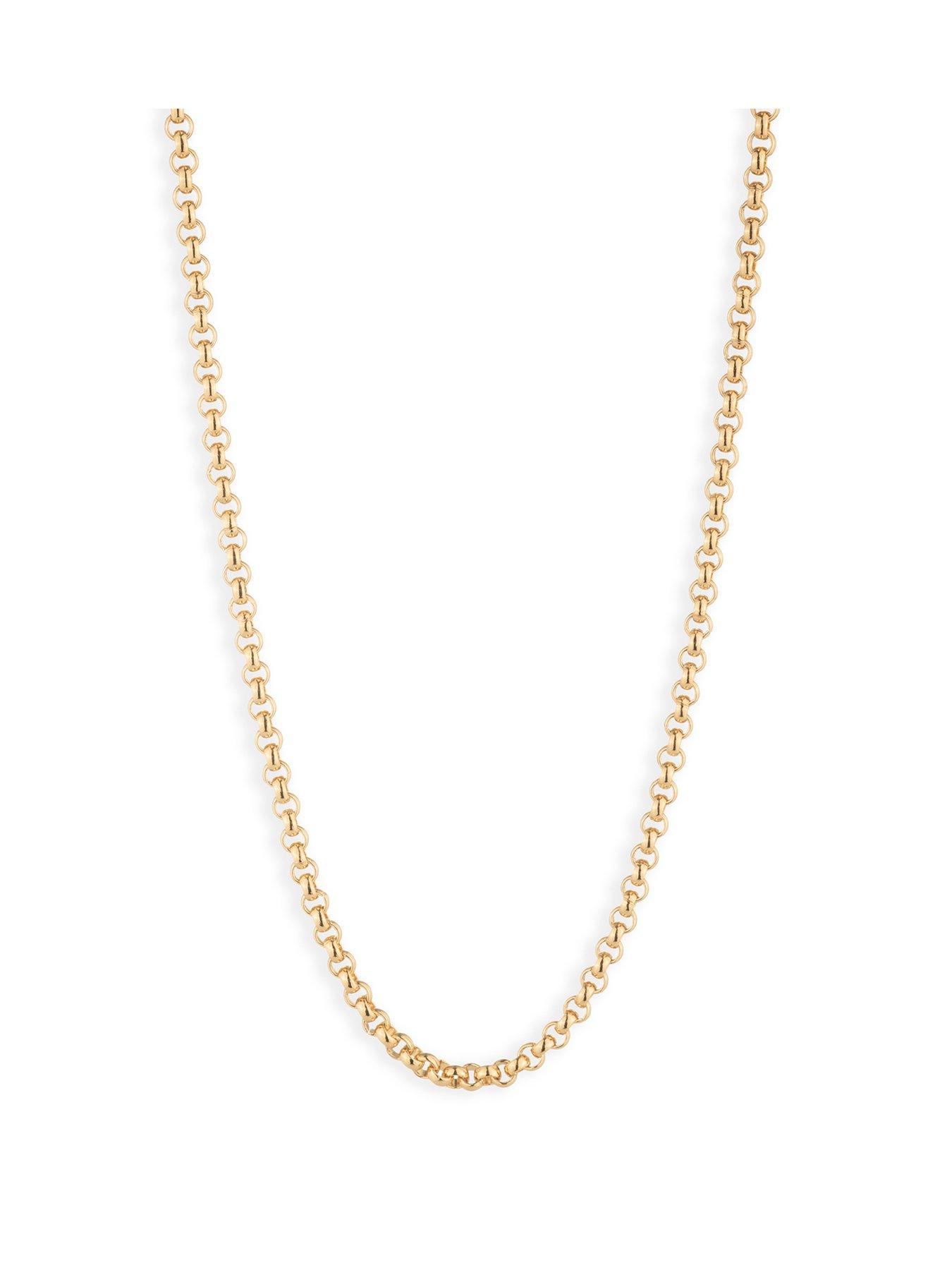 Image 1 of 4 of Lauren by Ralph Lauren Lauren Ralph Lauren Gold Tone Link Chain Necklace