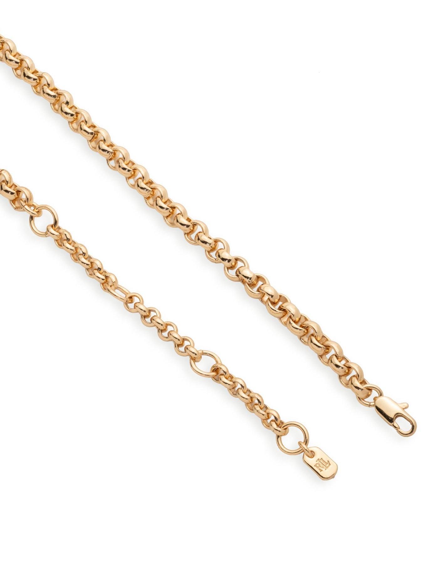 Image 3 of 4 of Lauren by Ralph Lauren Lauren Ralph Lauren Gold Tone Link Chain Necklace