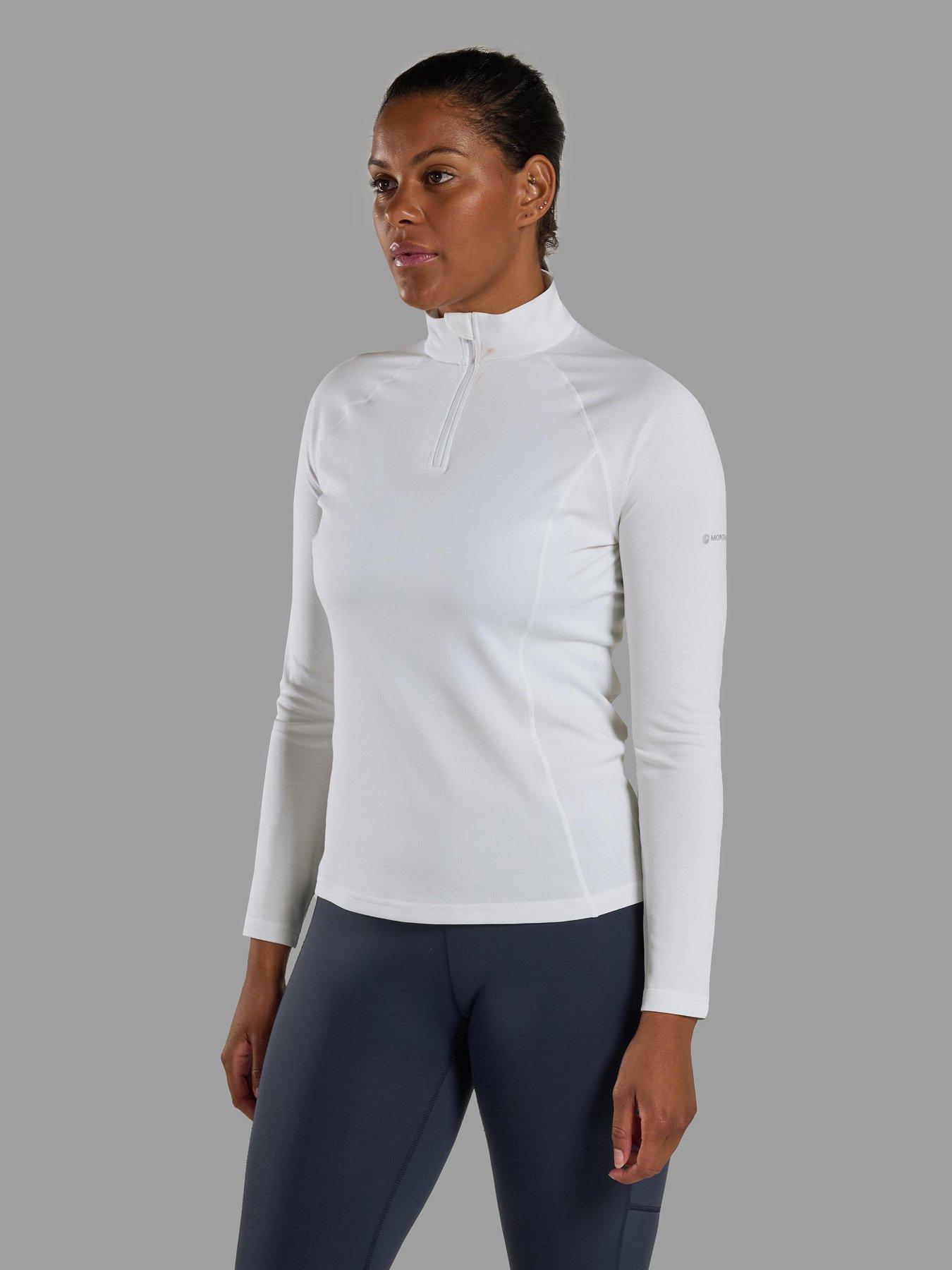 Montane Womens Dart 1/4 Zip Top - White