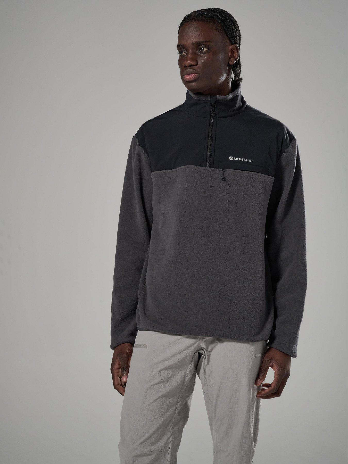 Montane Mens Roco Pull On Fleece - Dark Grey