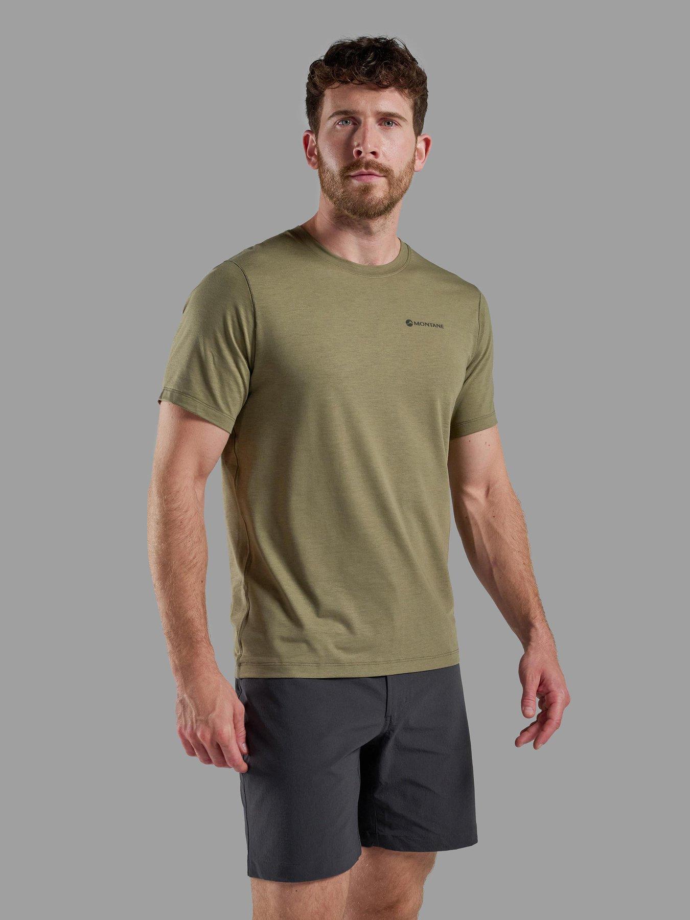 Montane Mens Alhena Mountain 25 Graphic T-shirt - Khaki