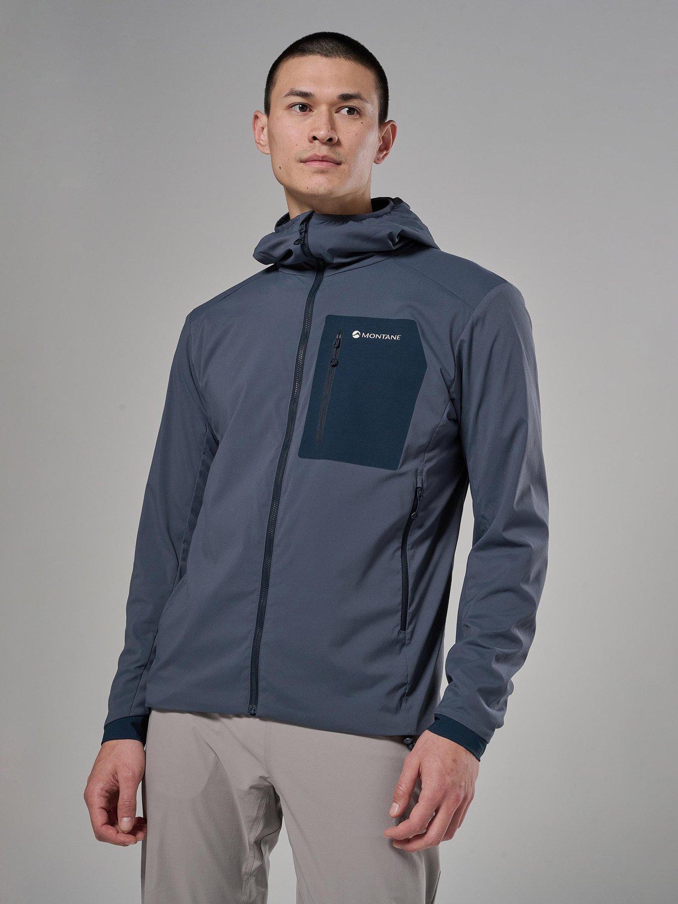Montane Mens Khamsin Lite Hooded Shell Jacket - Grey