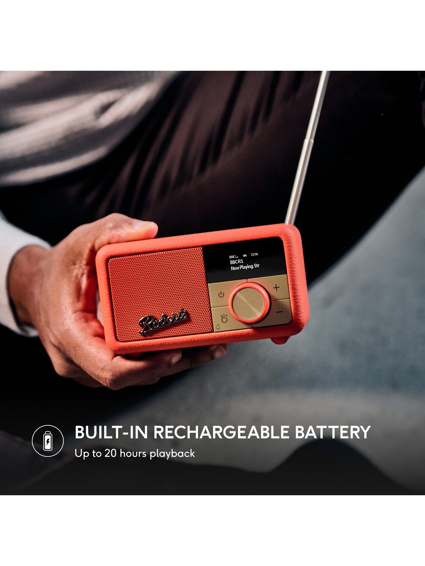 Image 2 of 8 of Roberts Compact DAB/DAB+ & FM radio with Bluetooth, rechargeable battery and classic style