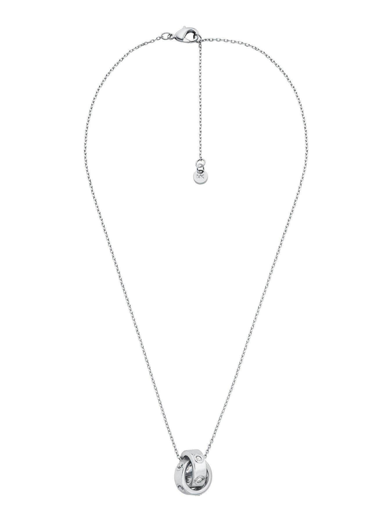 Image 2 of 4 of Michael Kors Michael Kors Women's Logo Boyfriend Pendant Necklace, MKJ8654040