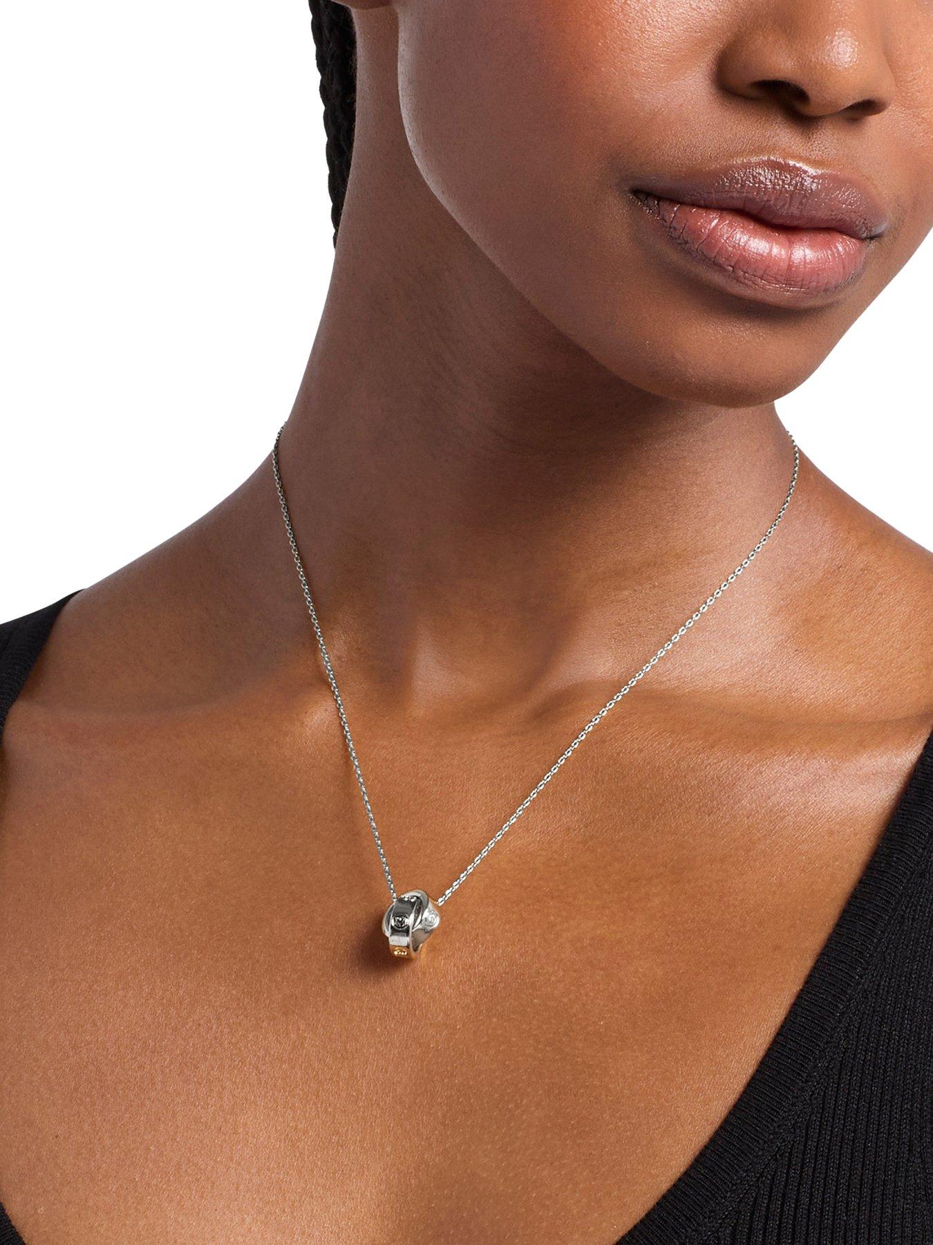 Image 3 of 4 of Michael Kors Michael Kors Women's Logo Boyfriend Pendant Necklace, MKJ8654040