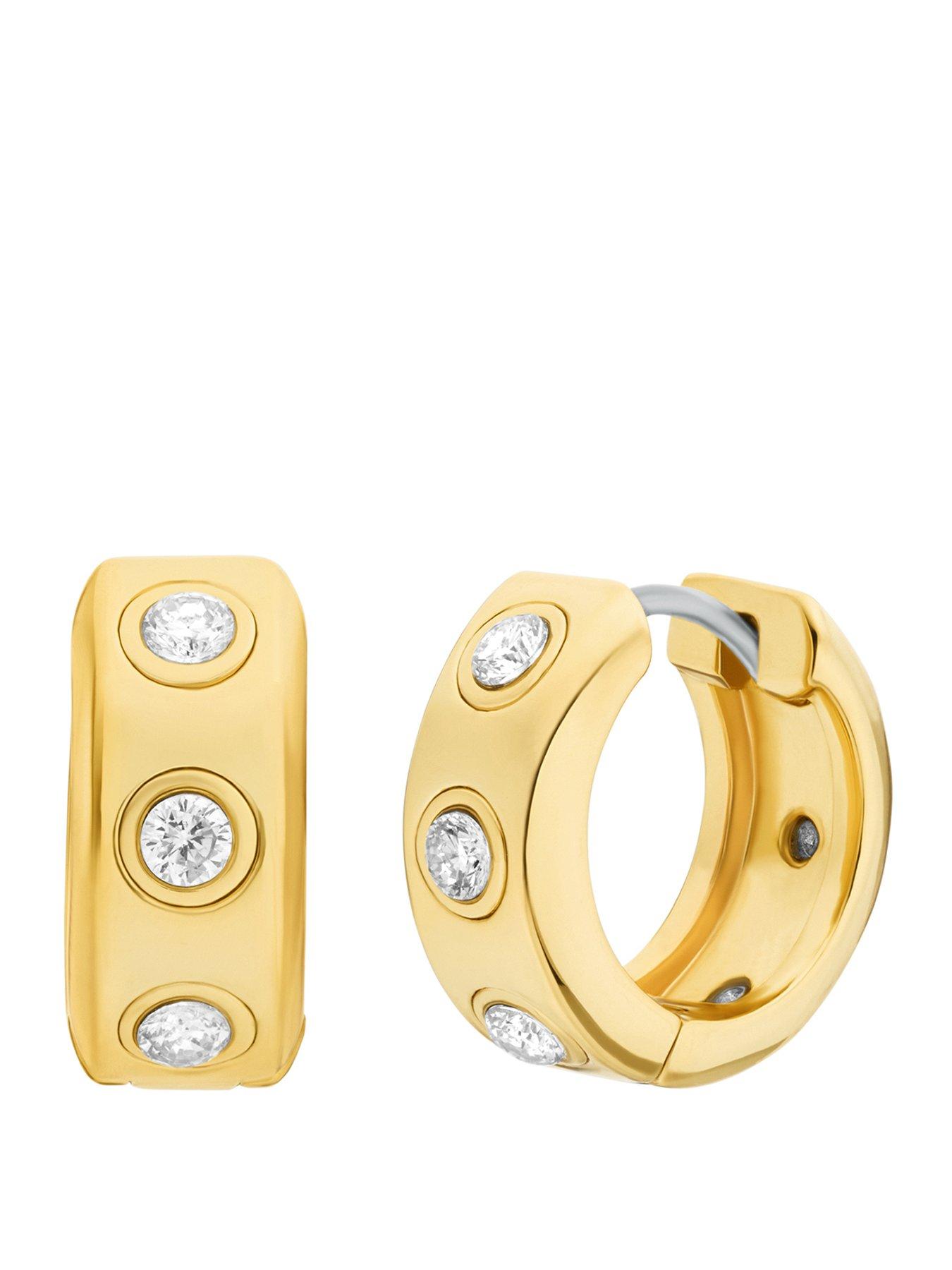 Michael Kors Michael Kors Women's Stone Station Huggie Earrings, MKJ8652710