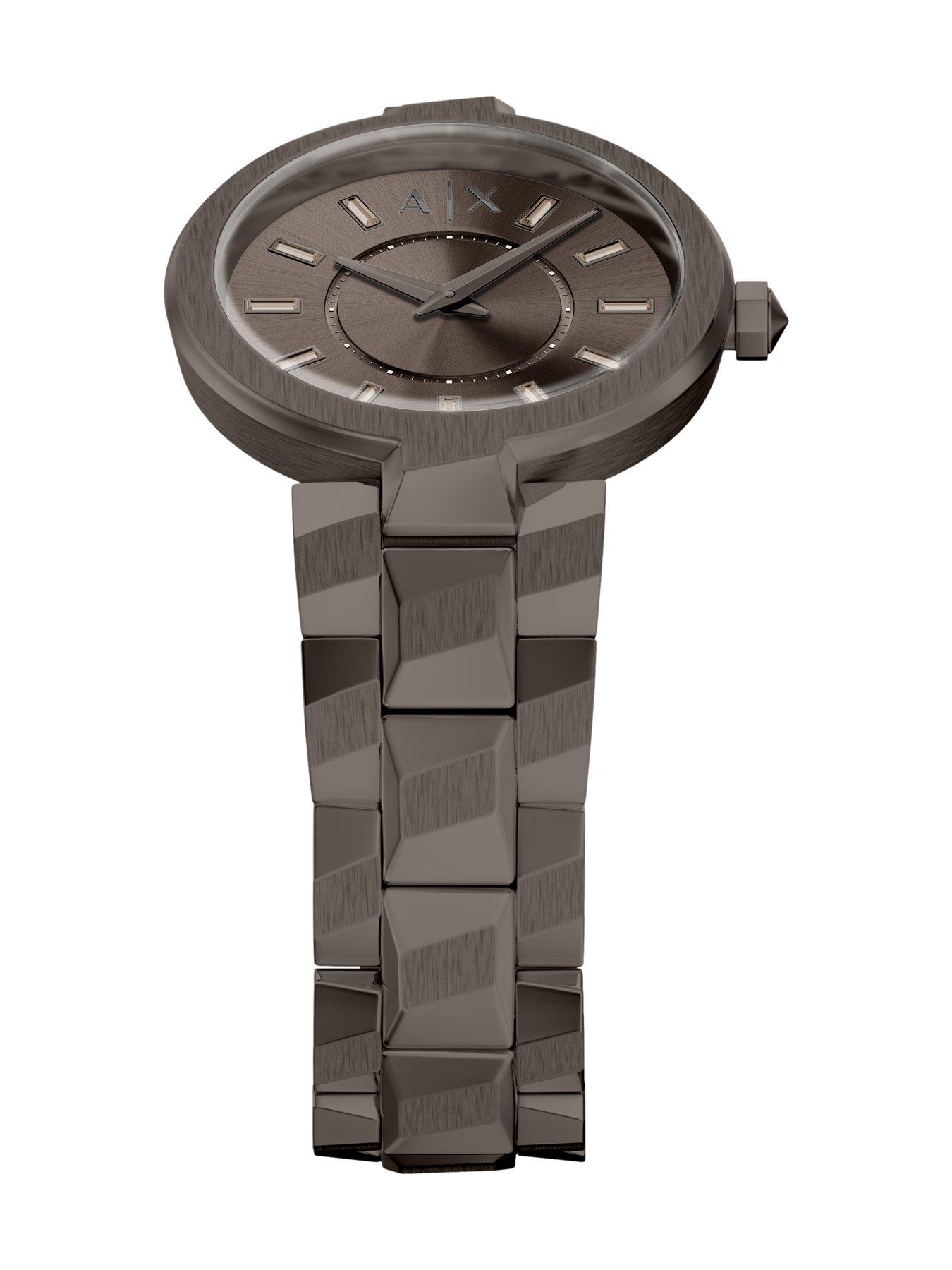Image 5 of 7 of Armani Exchange Audora Two-Hand Brown Stainless Steel Watch