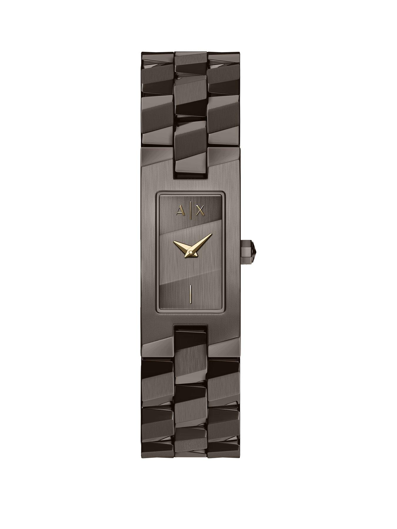 Image 1 of 7 of Armani Exchange Women's Two-Hand Brown Stainless Steel Watch, AX4703