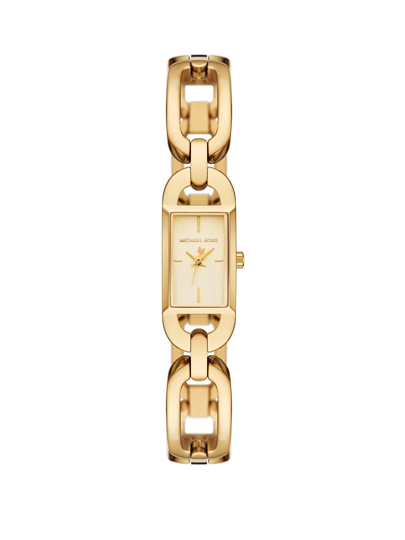 Michael Kors Michael Kors Women's MK Empire Three-Hand Gold-Tone Stainless Steel Watch, MK7649