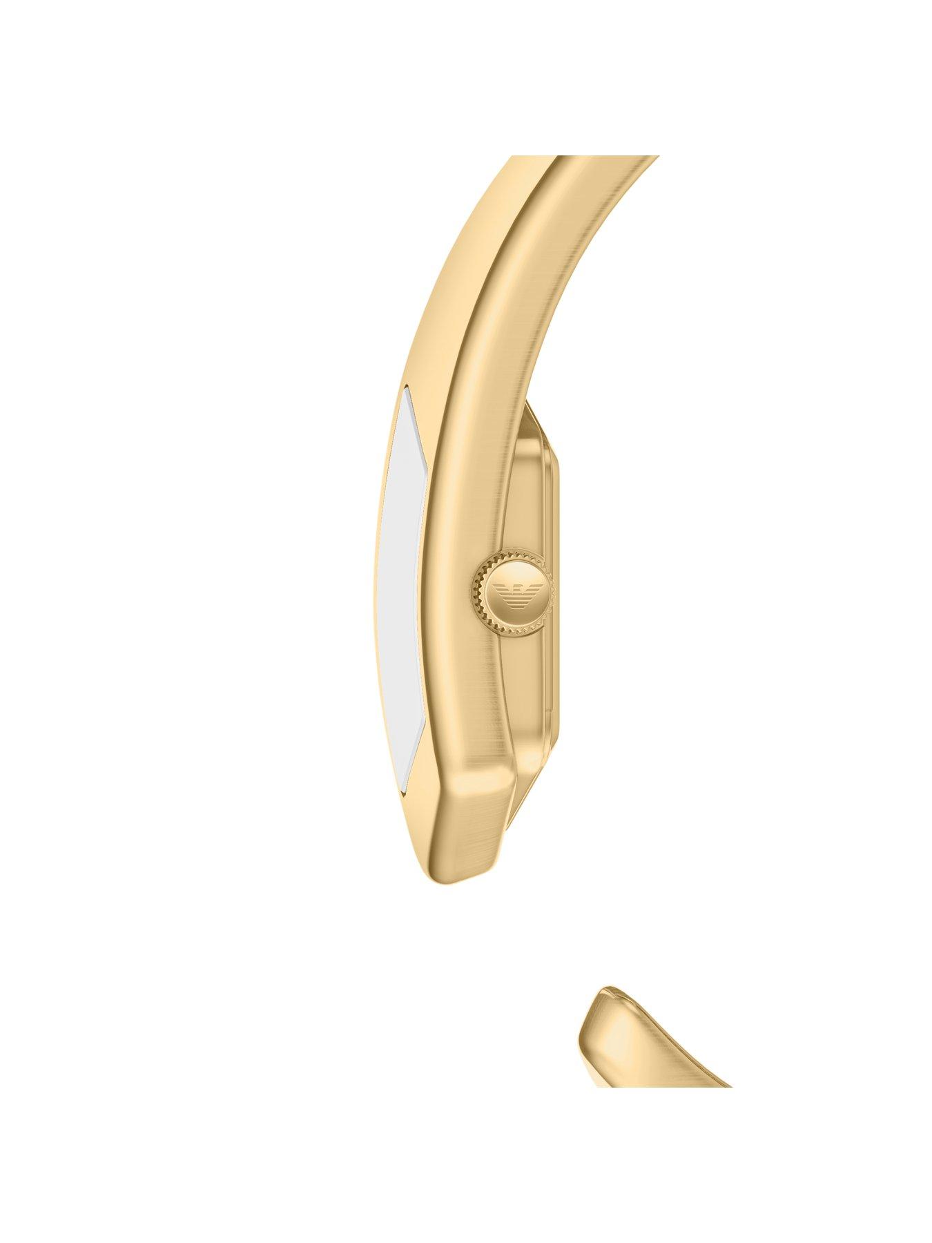 Image 4 of 7 of Emporio Armani Two-Hand Gold-Tone Stainless Steel Watch