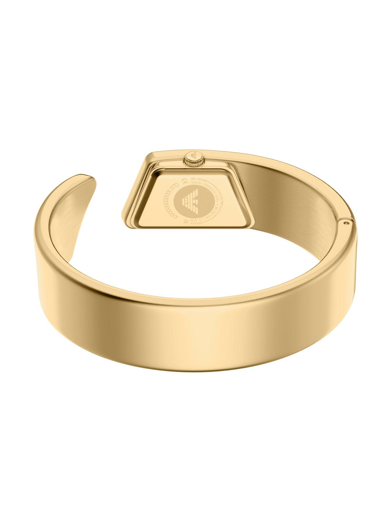 Image 6 of 7 of Emporio Armani Two-Hand Gold-Tone Stainless Steel Watch