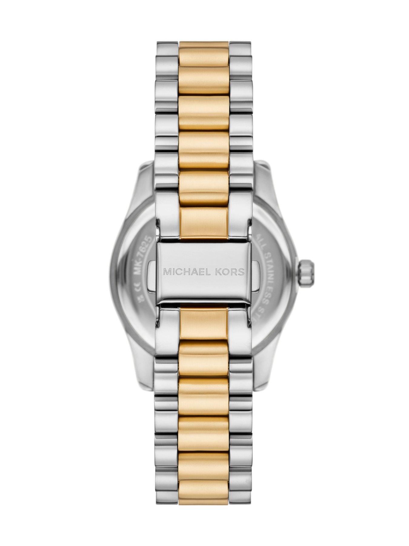 Image 2 of 6 of Michael Kors Michael Kors Women's Lexington Three-Hand Two-Tone Stainless Steel Watch, MK7625