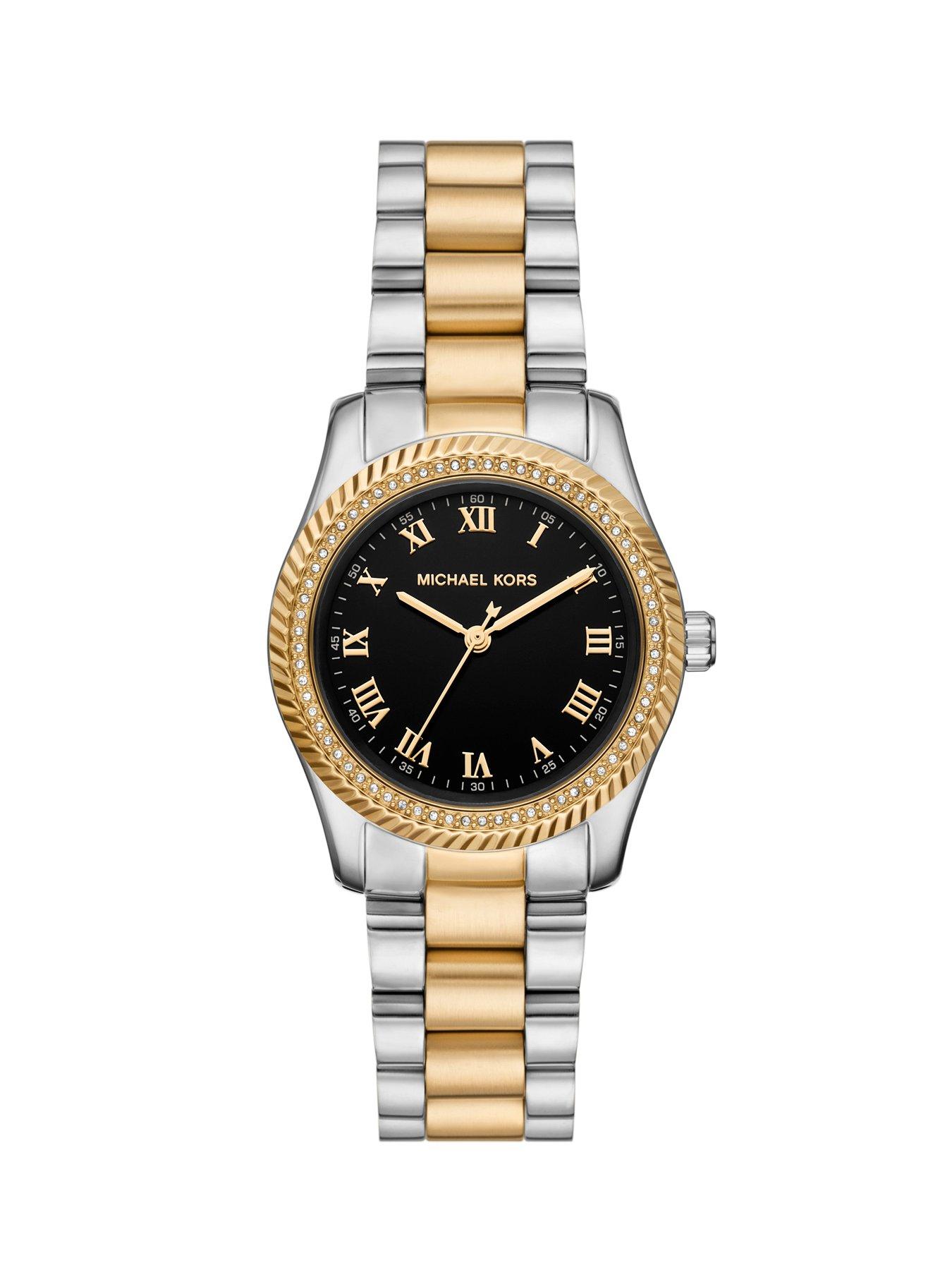 Image 5 of 6 of Michael Kors Michael Kors Women's Lexington Three-Hand Two-Tone Stainless Steel Watch, MK7625