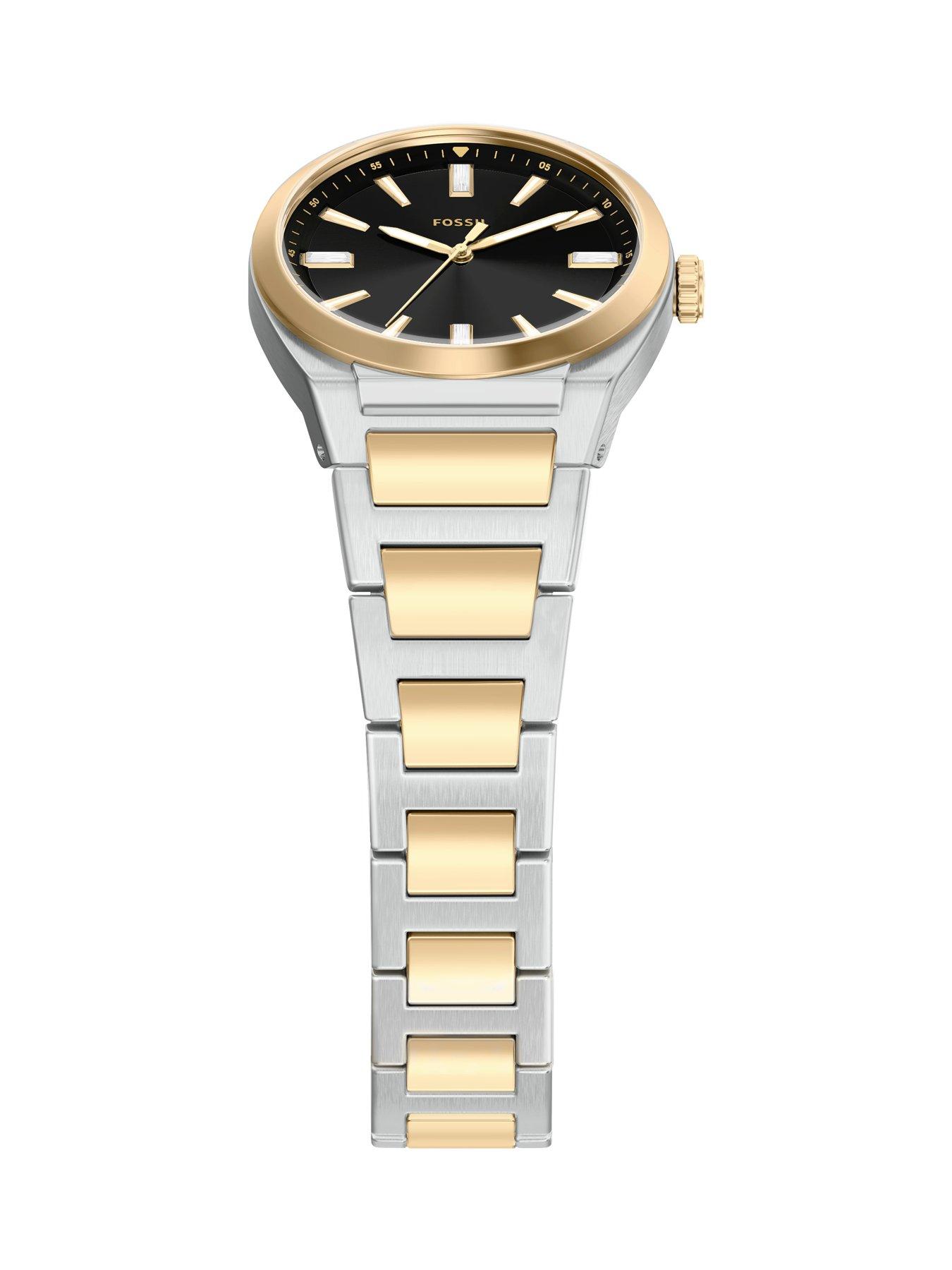 Image 5 of 7 of Fossil Women's Everett Three-Hand Two-Tone Stainless Steel Watch, ES5495