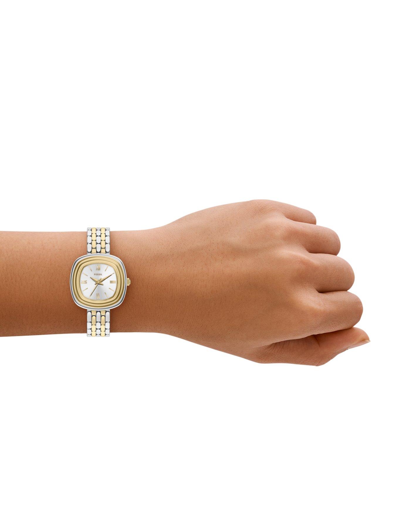 Image 3 of 7 of Fossil Fossil Women's Genevive Three-Hand Two-Tone Stainless Steel Watch, ES5509