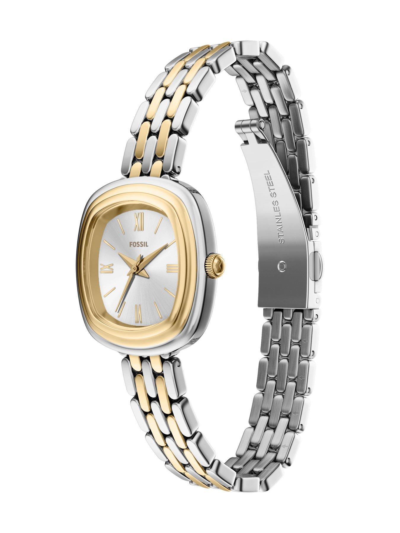 Image 6 of 7 of Fossil Fossil Women's Genevive Three-Hand Two-Tone Stainless Steel Watch, ES5509