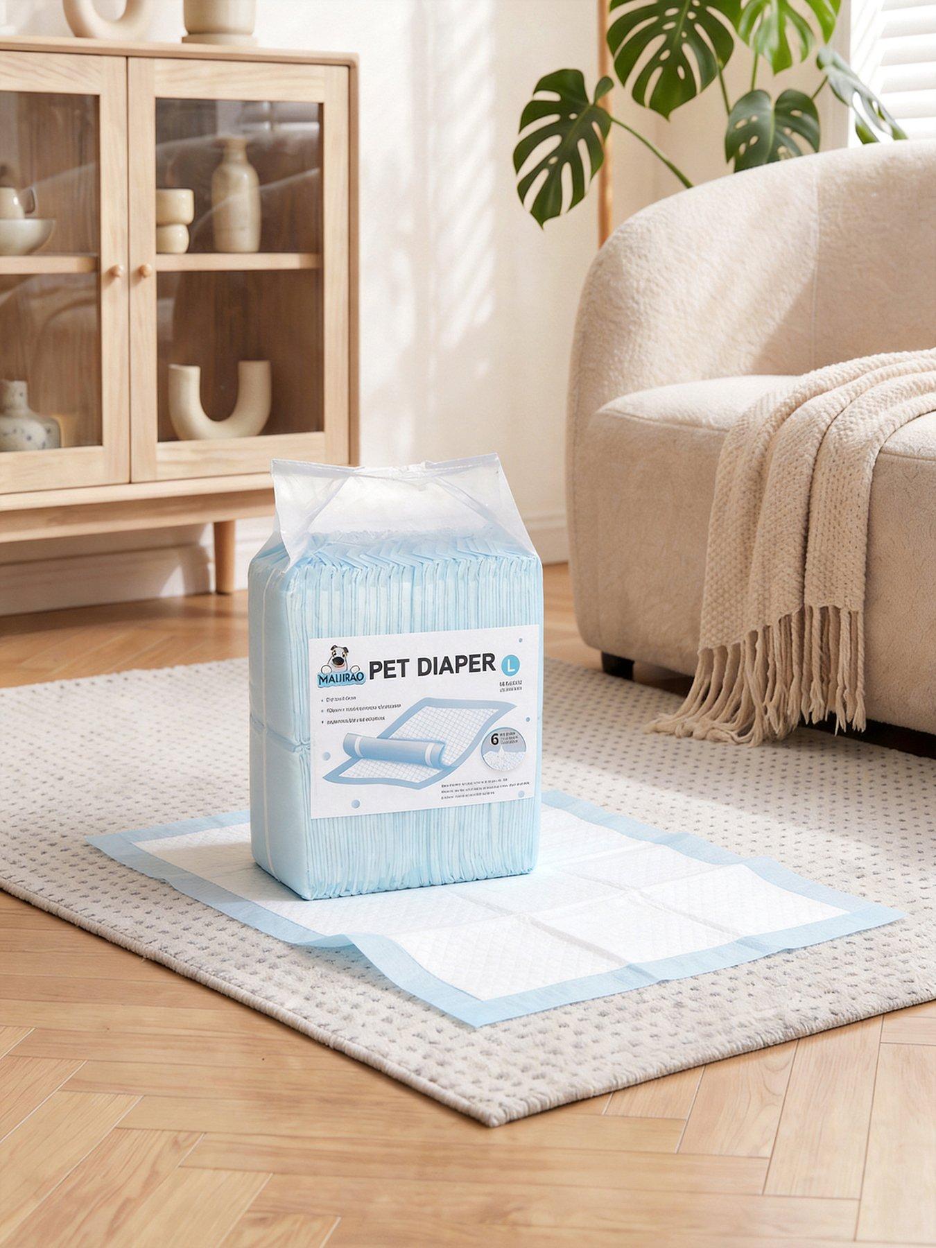 Living And Home 40Pcs Disposable Pet Toilet Training Pads Animal Hygiene Pads 60 X 60 Cm in One Colour