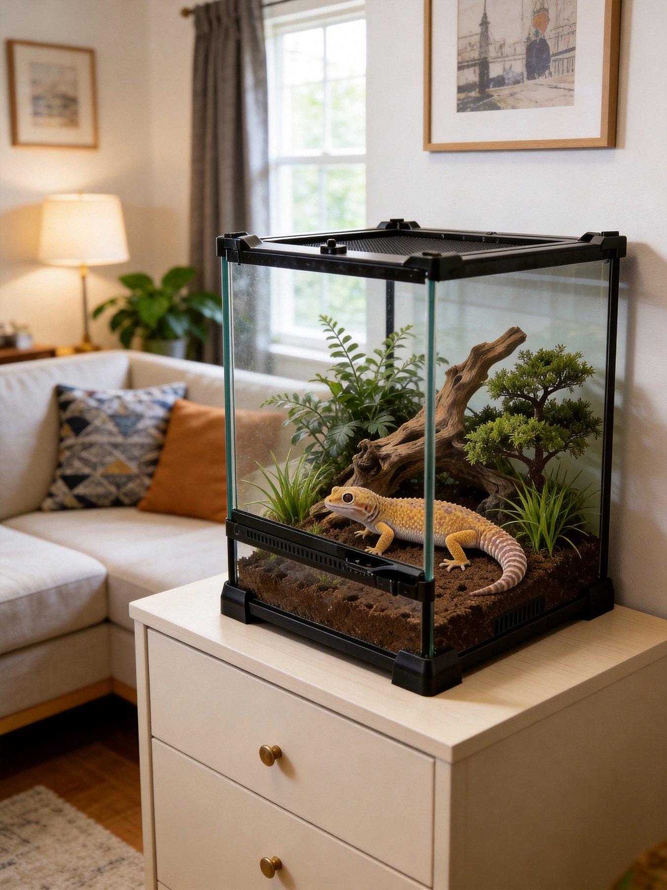 Living and Home Reptile and Amphibian Ecological Tanks