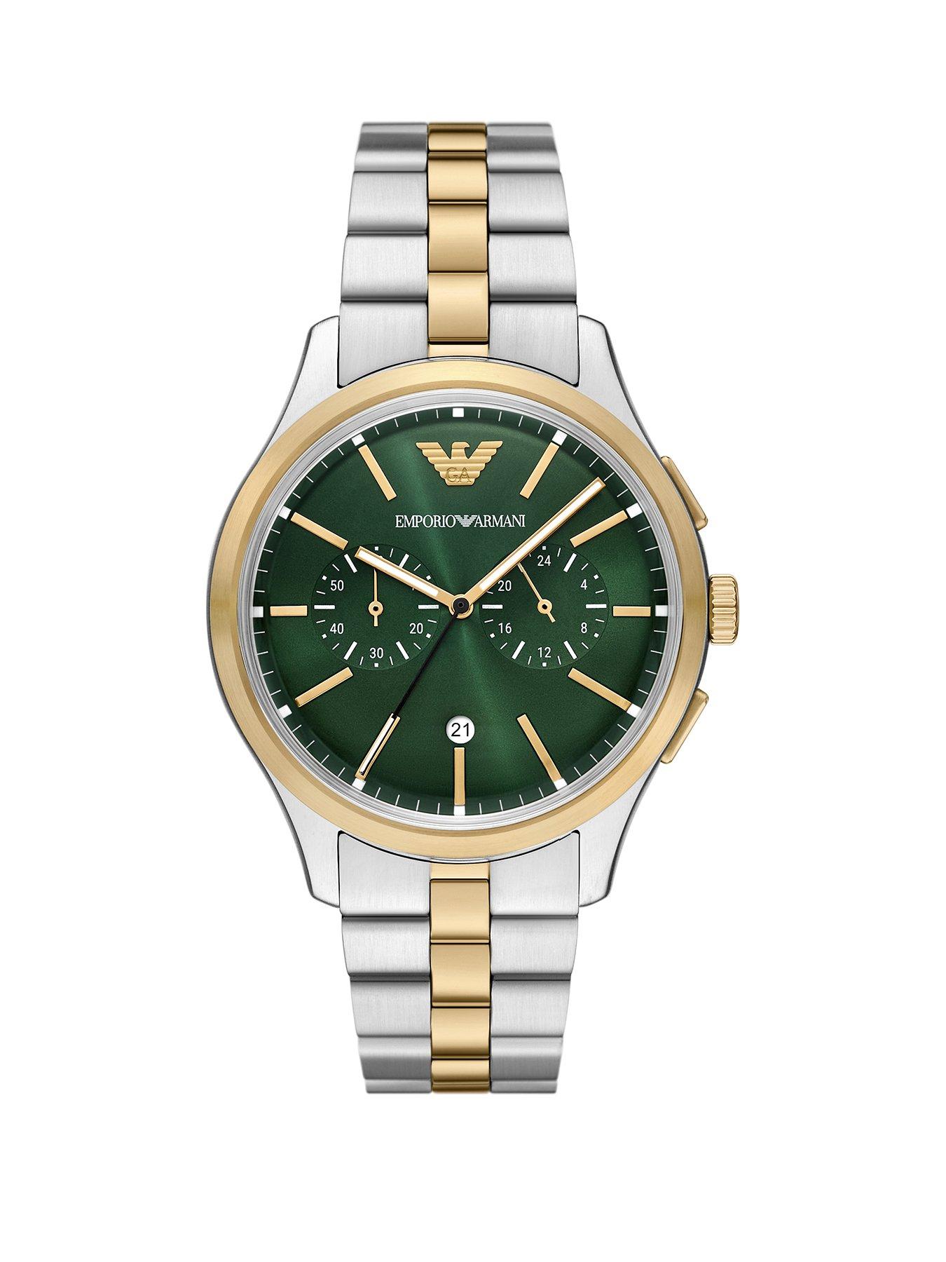 Image 1 of 6 of Emporio Armani Men's Chronograph Two-Tone Stainless Steel Watch, AR11692