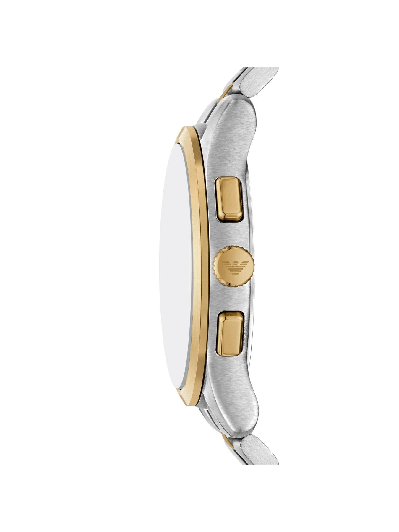 Image 4 of 6 of Emporio Armani Men's Chronograph Two-Tone Stainless Steel Watch, AR11692