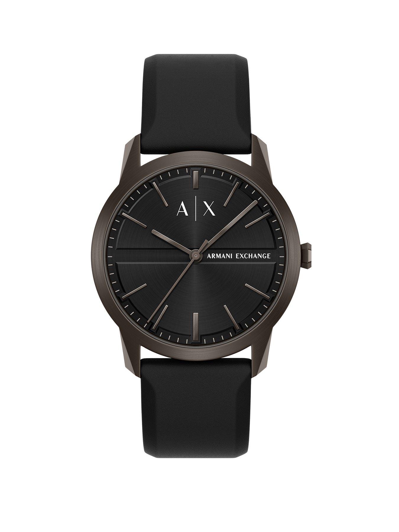 Armani Exchange Armani Exchange Men's Three-Hand Black Silicone Watch, AX2652