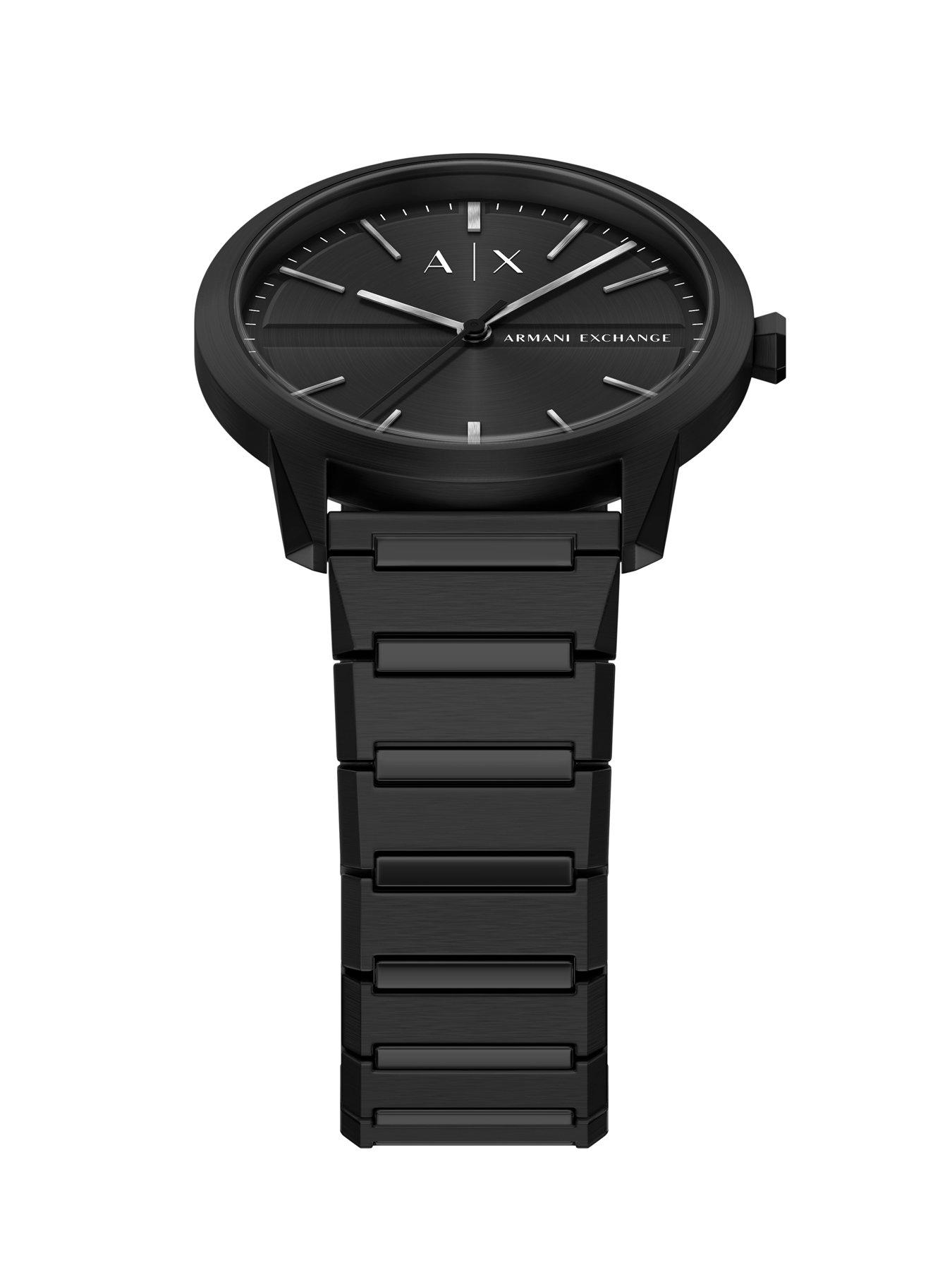 Image 5 of 7 of Armani Exchange Men's Three-Hand Black Stainless Steel Watch, AX2651