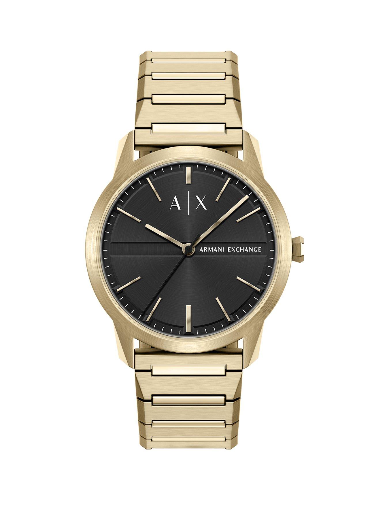 Armani Exchange Armani Exchange Men's Three-Hand Gold-Tone Stainless Steel Watch, AX2650