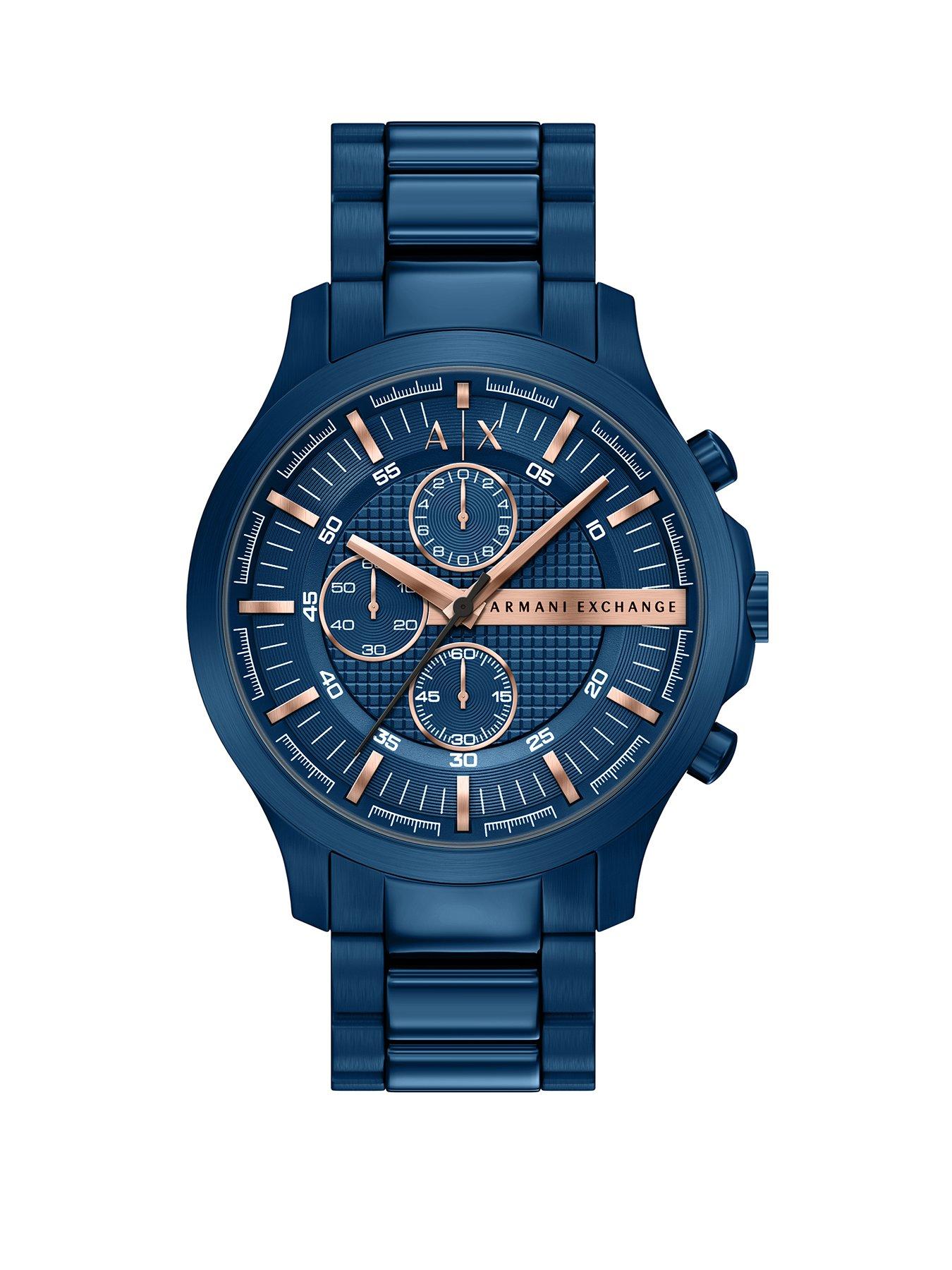 Armani Exchange Armani Exchange Men's Chronograph Blue Stainless Steel Watch, AX2468