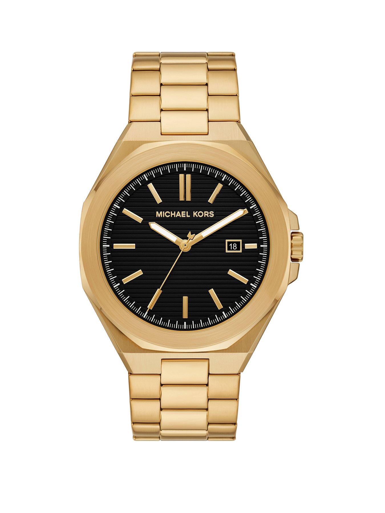 Image 1 of 5 of Michael Kors Men's Callum Three-Hand Date Gold-Tone Stainless Steel Watch, MK9288
